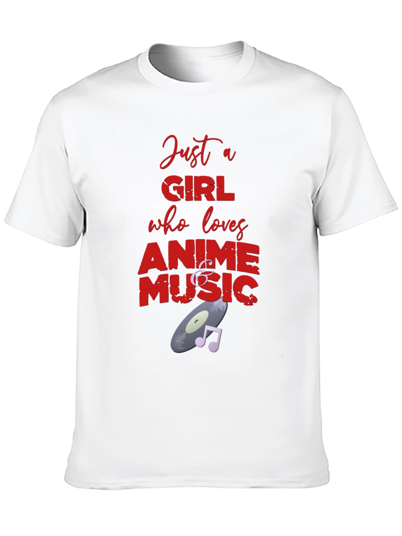 Anime and Music Lover Graphic T-Shirt