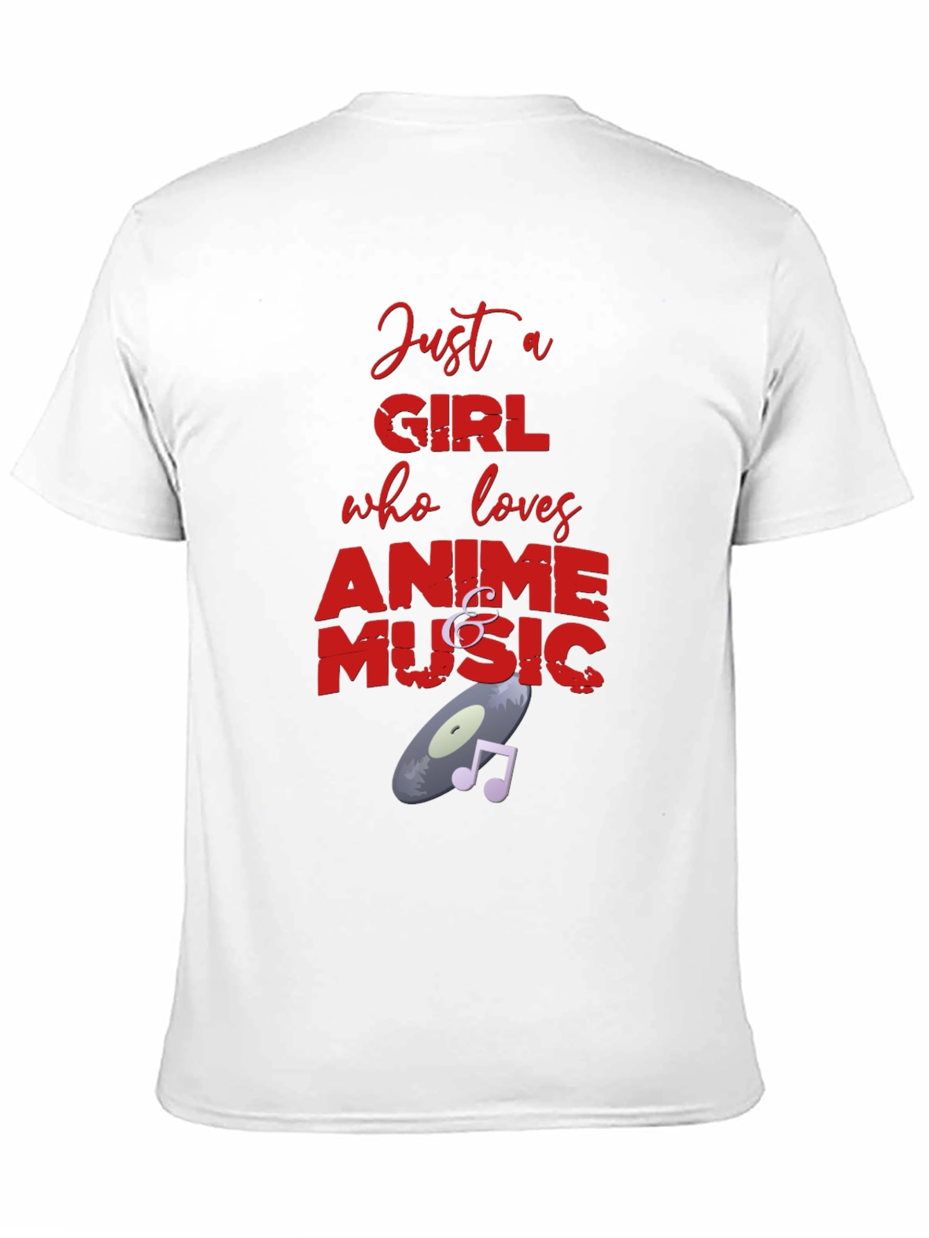 Anime and Music Lover Graphic T-Shirt