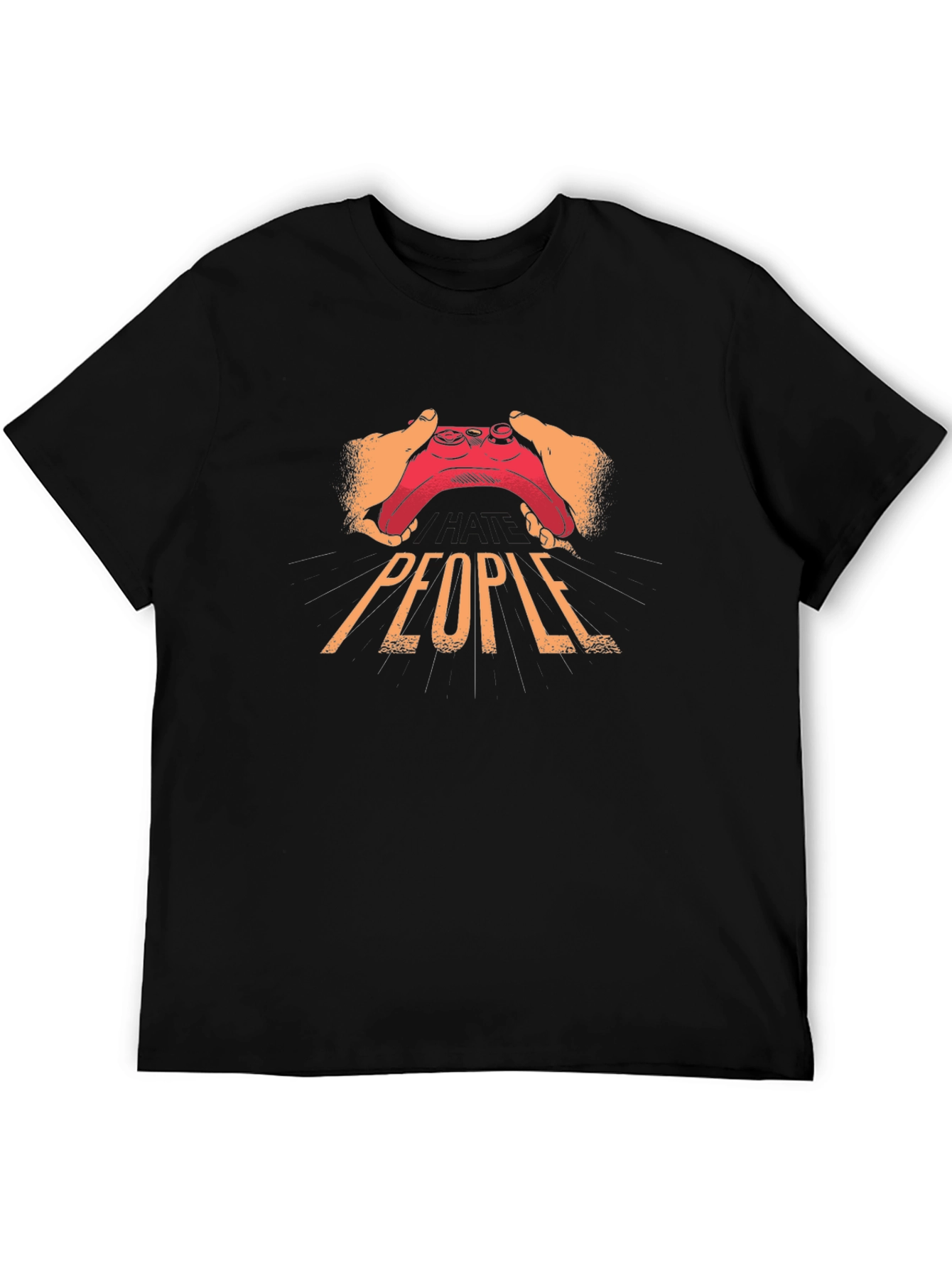 Gamer Graphic Tee: People Controller Design - Black