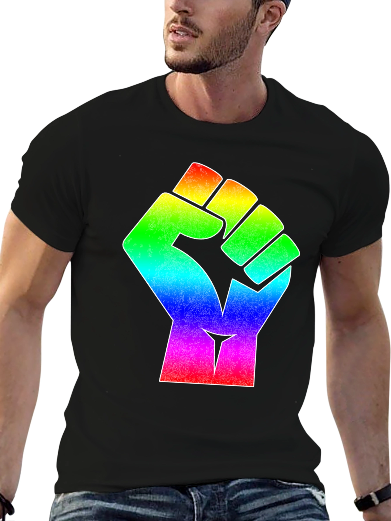 LGBTQ+ Pride Fist Graphic T-Shirt