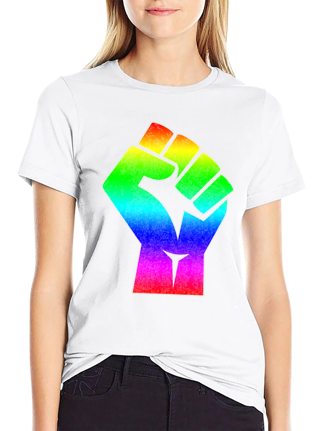 LGBTQ+ Pride Fist Graphic T-Shirt