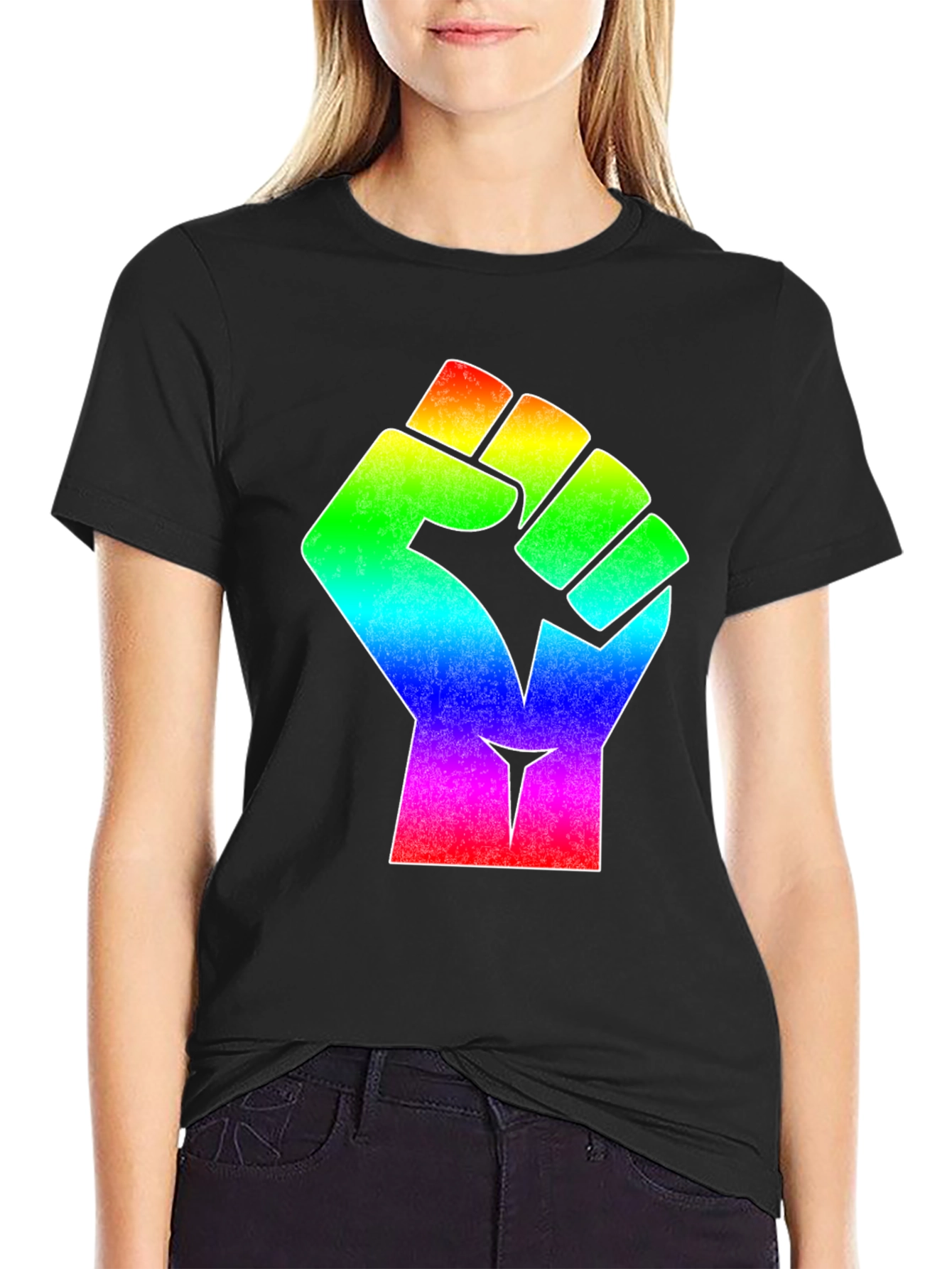 LGBTQ+ Pride Fist Graphic T-Shirt