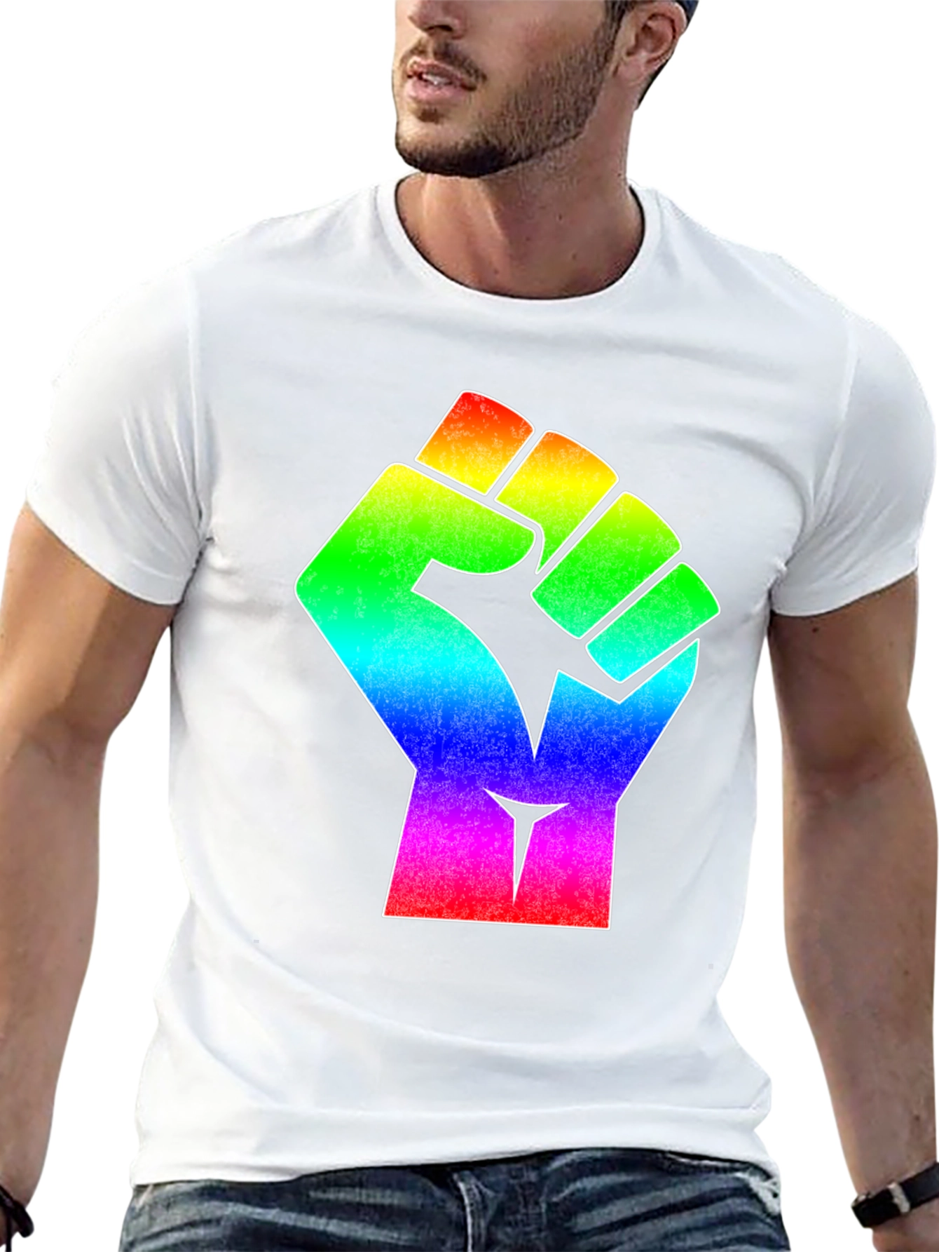 LGBTQ+ Pride Fist Graphic T-Shirt