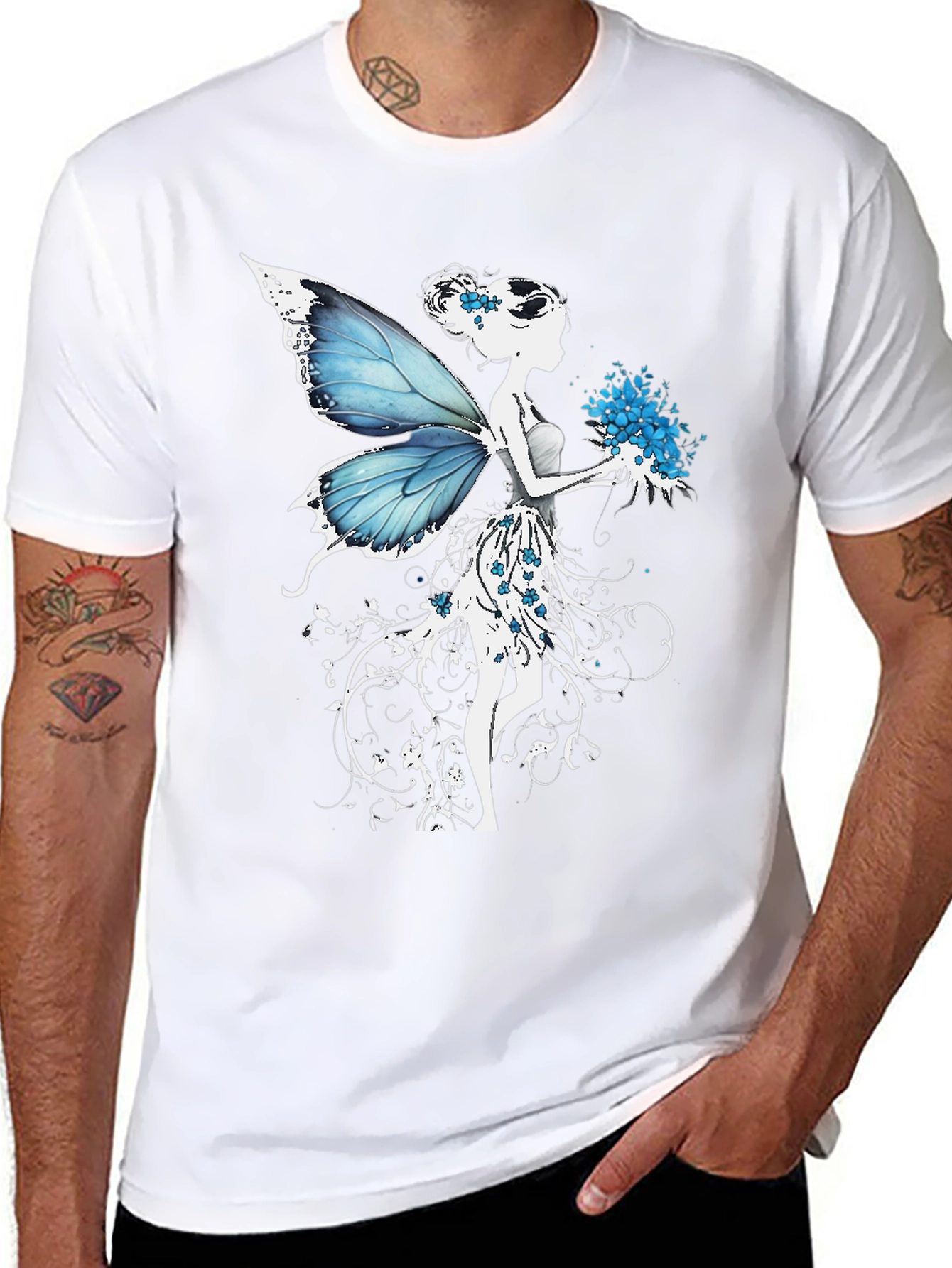 Fairy Graphic Black T-Shirt