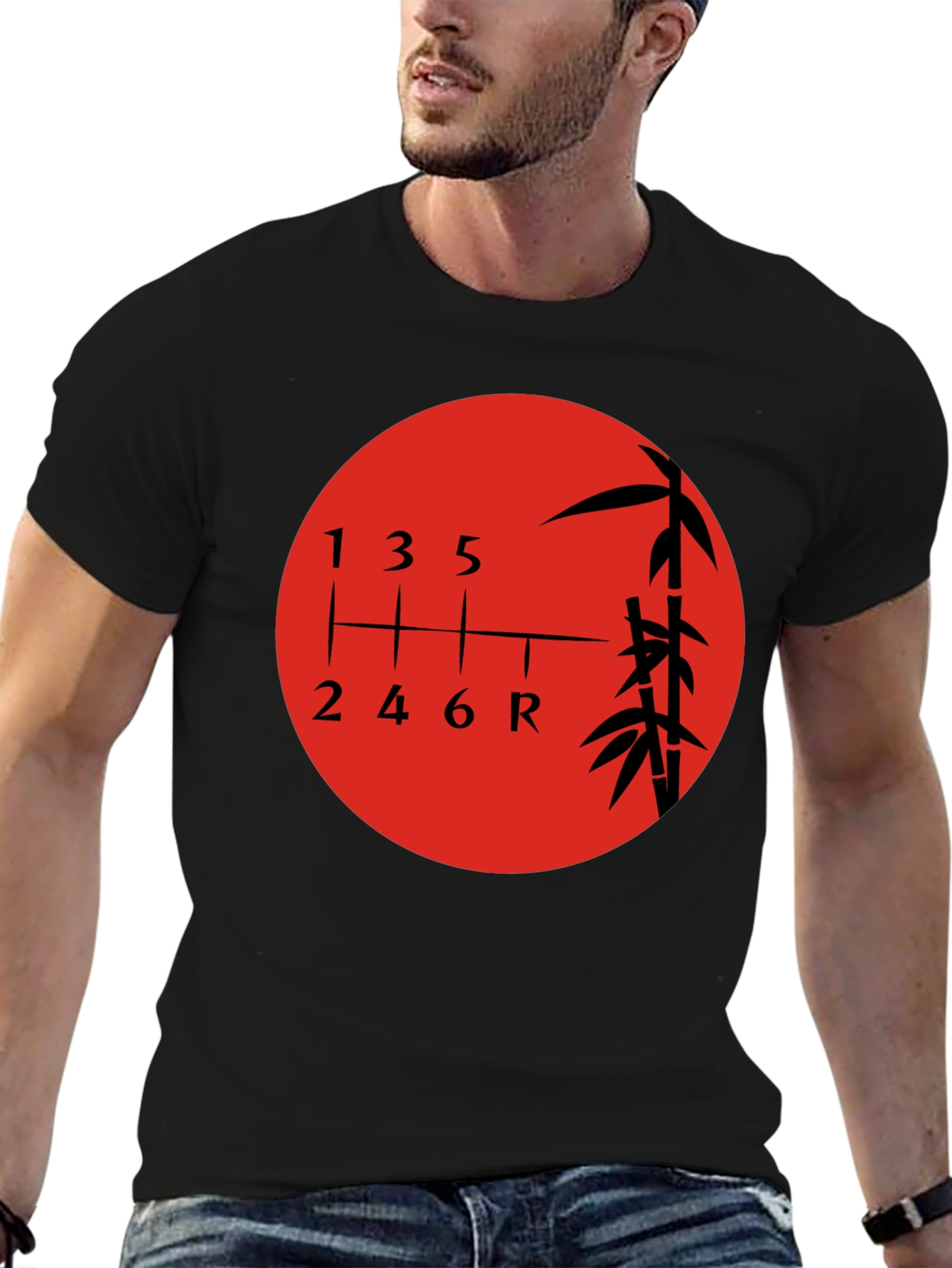Japanese Shift Pattern Graphic Tee - Car Enthusiast