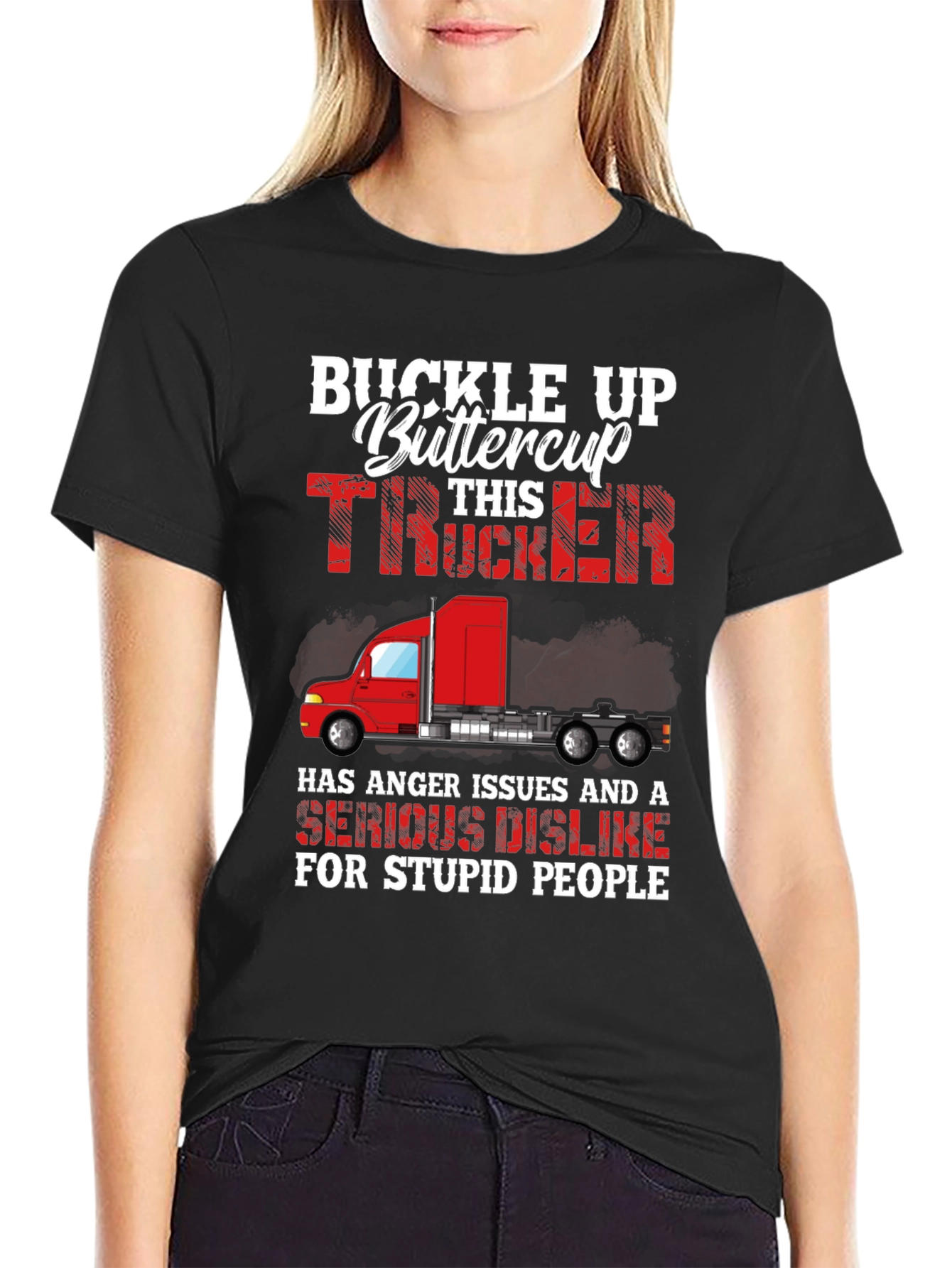 Buckle Up Trucker Graphic Tee