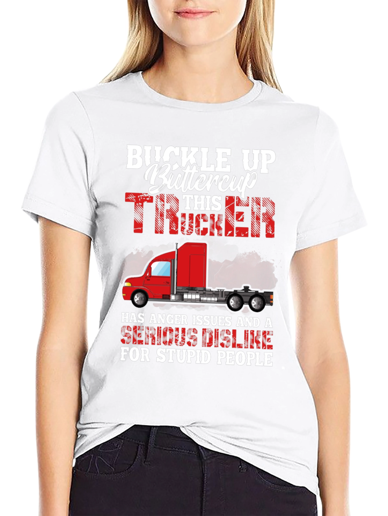 Buckle Up Trucker Graphic Tee