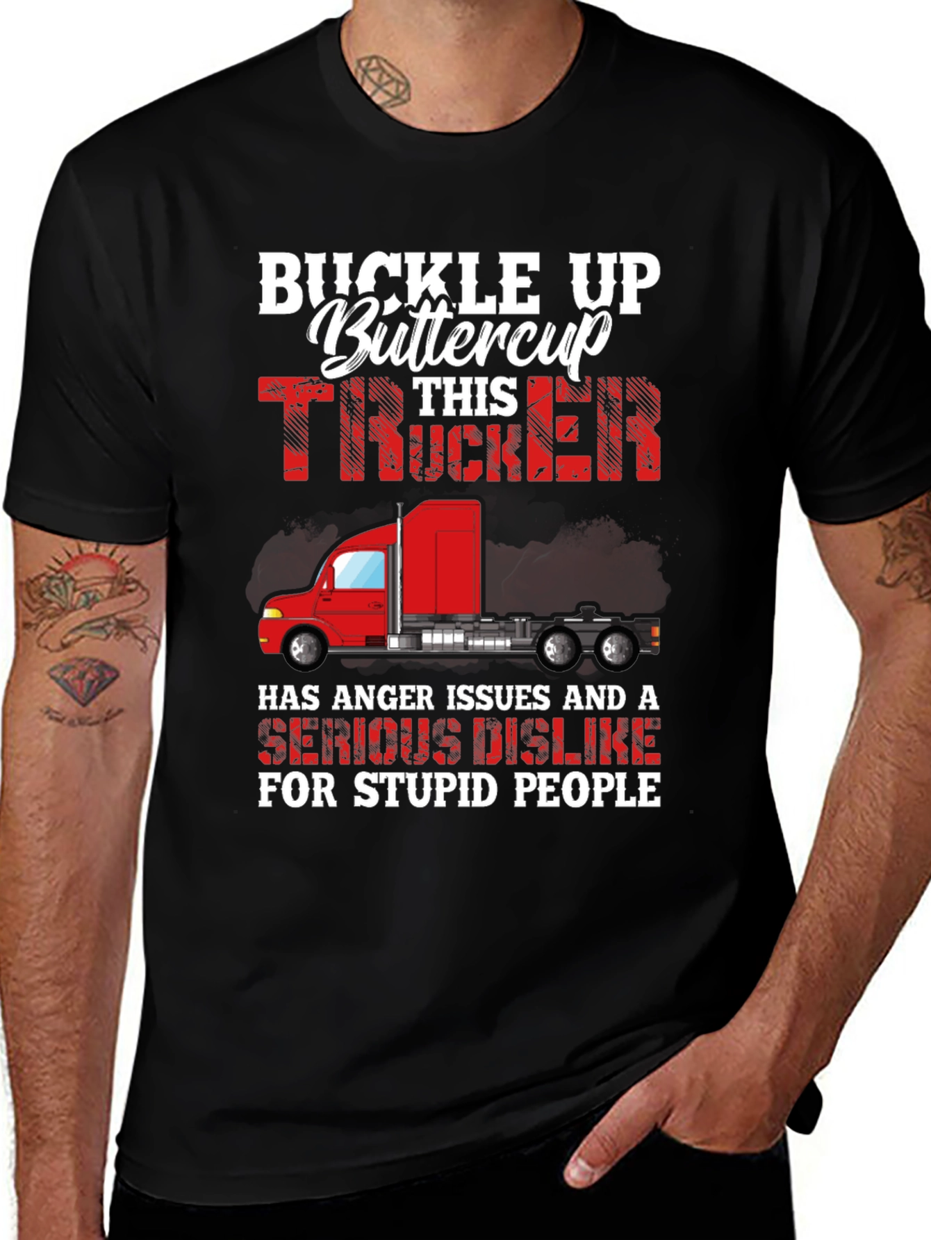 Buckle Up Trucker Graphic Tee
