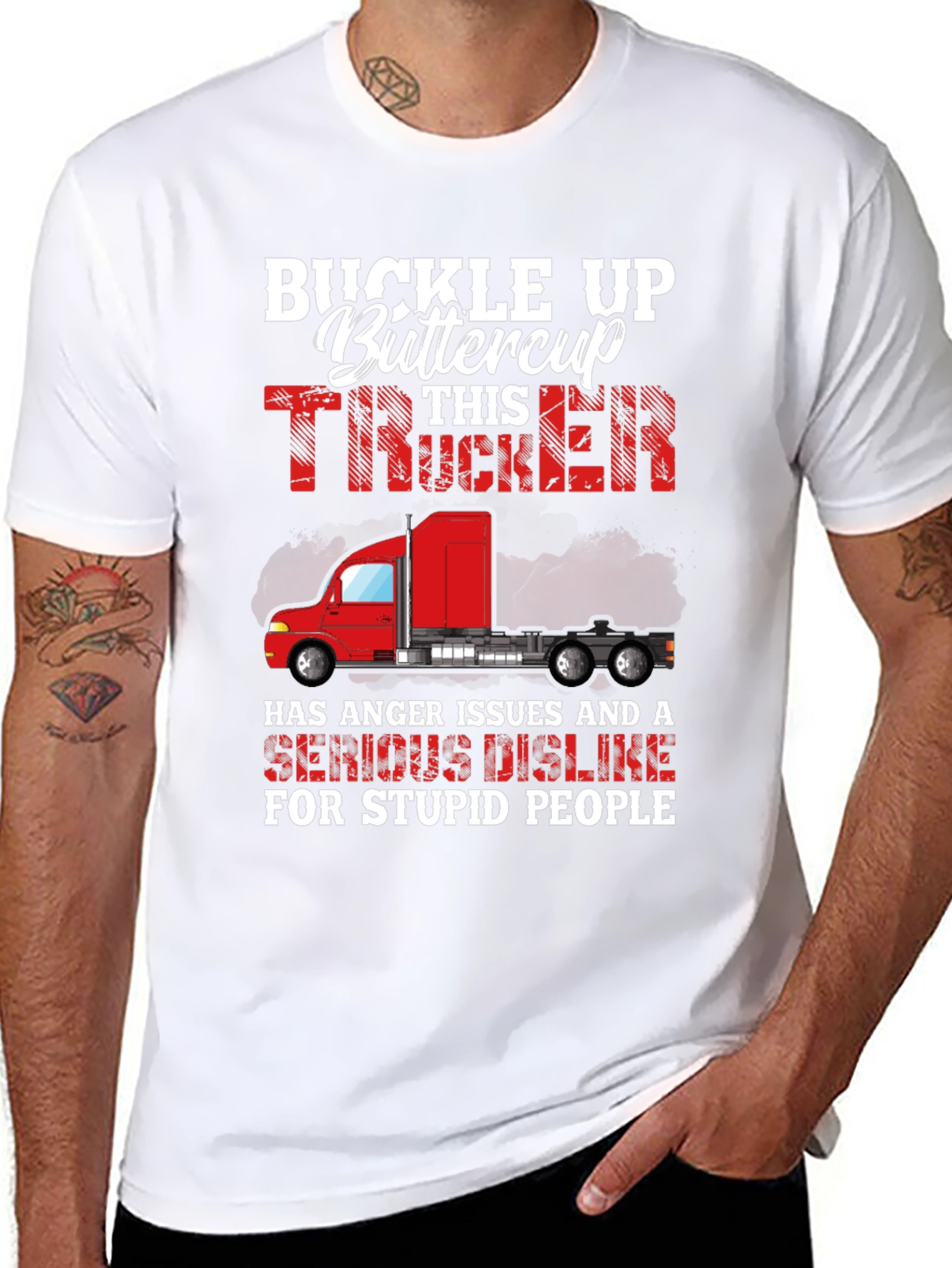 Buckle Up Trucker Graphic Tee