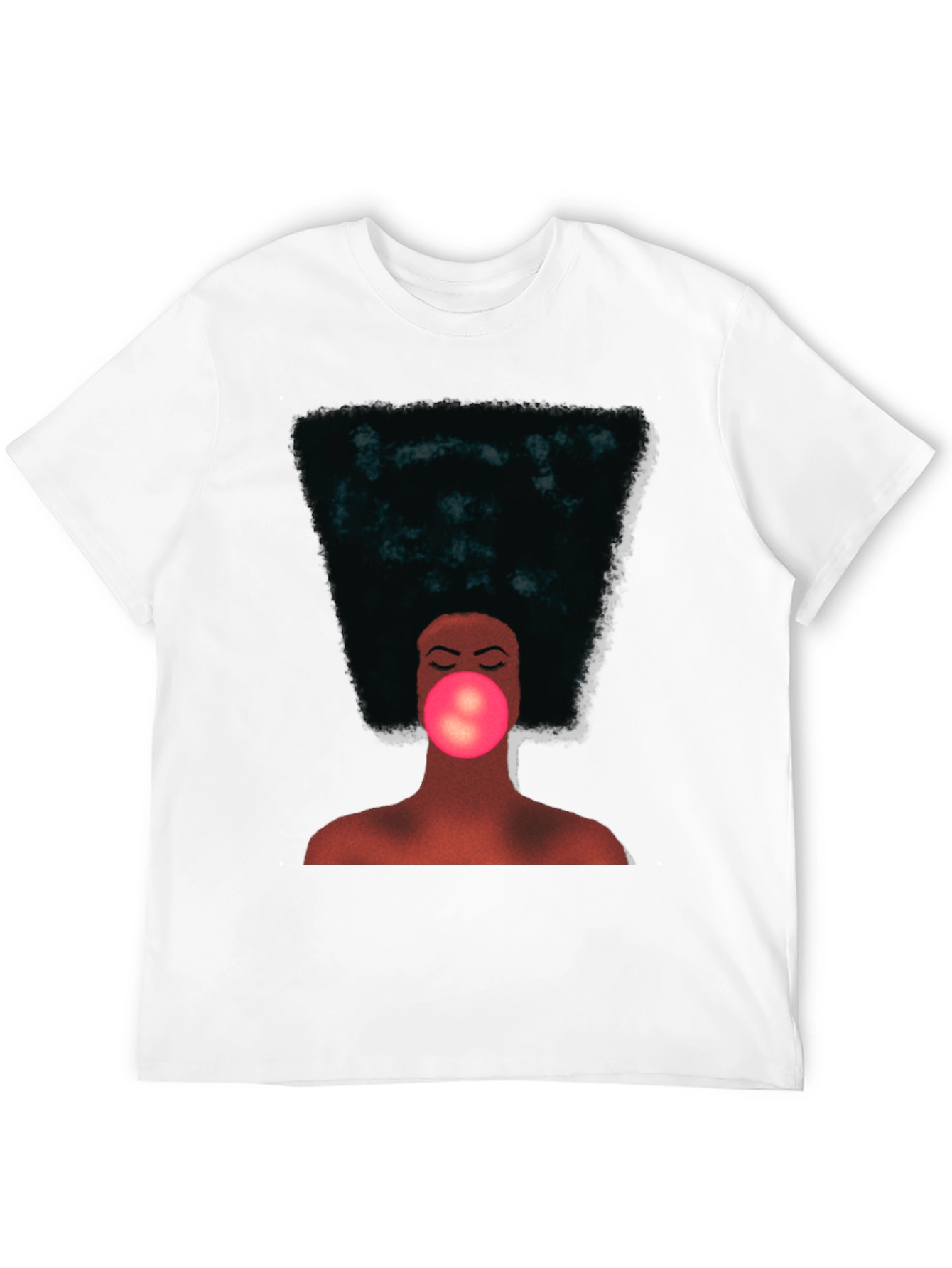 Black Afro Bubble Gum T-Shirt