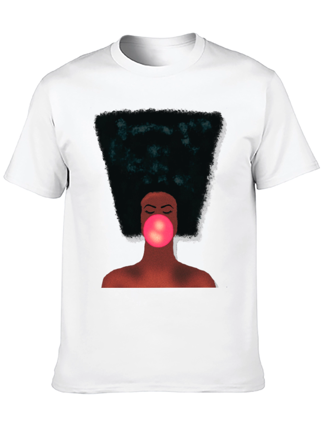 Black Afro Bubble Gum T-Shirt