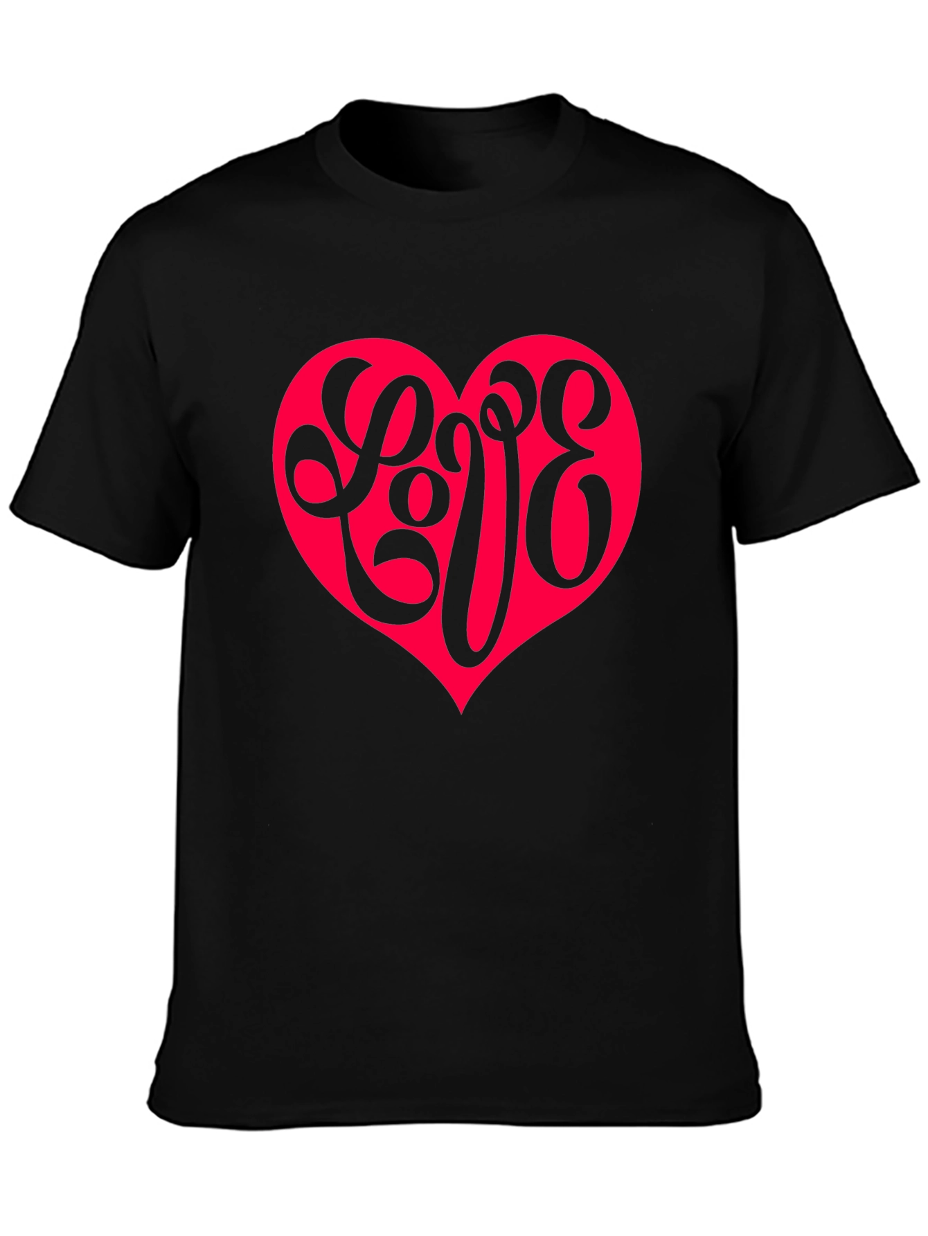 Love Heart Graphic Tee - Casual Comfort Style