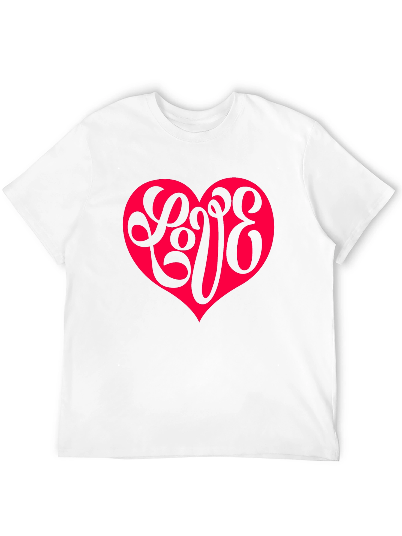 Love Heart Graphic Tee - Casual Comfort Style