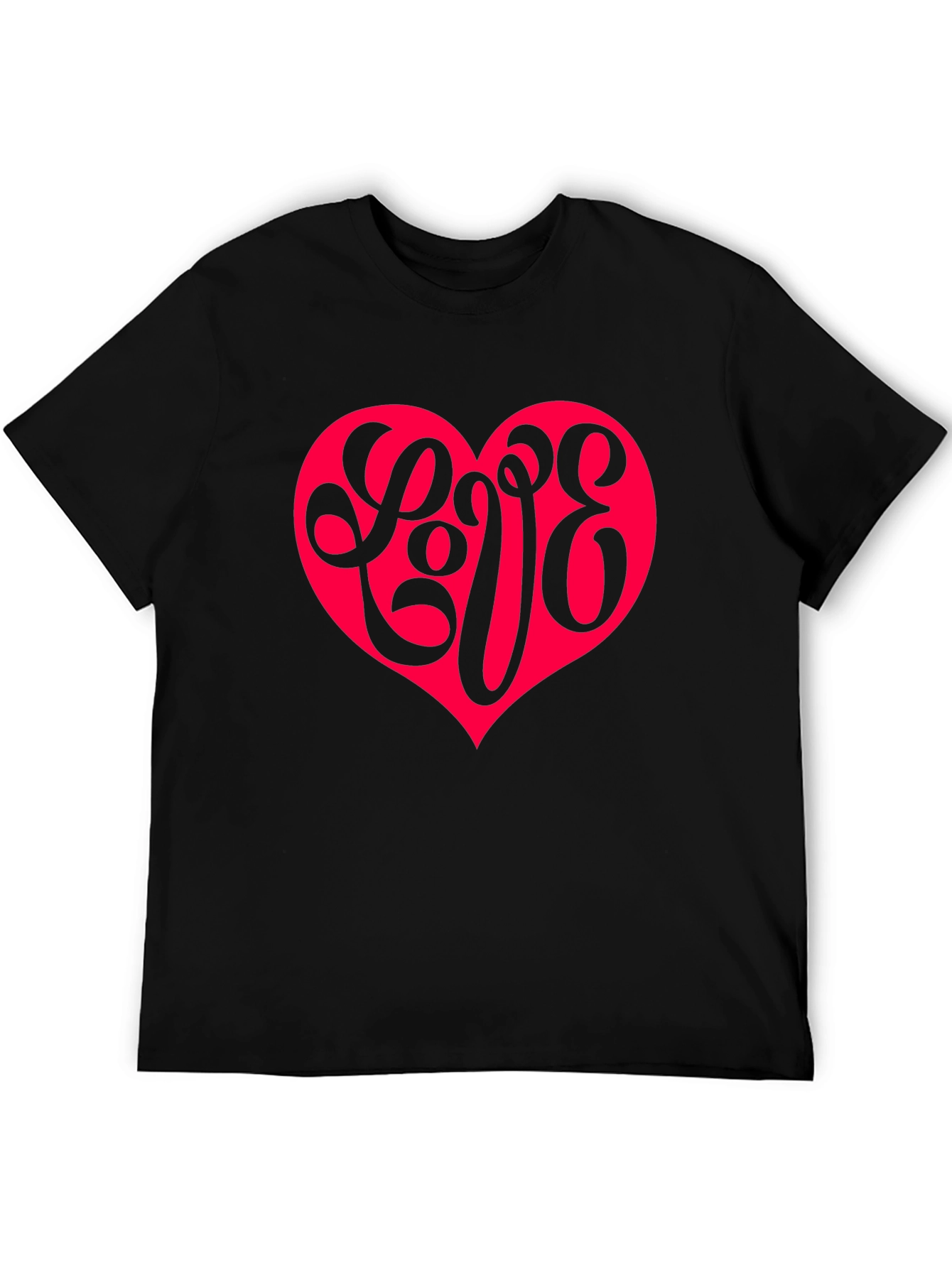 Love Heart Graphic Tee - Casual Comfort Style