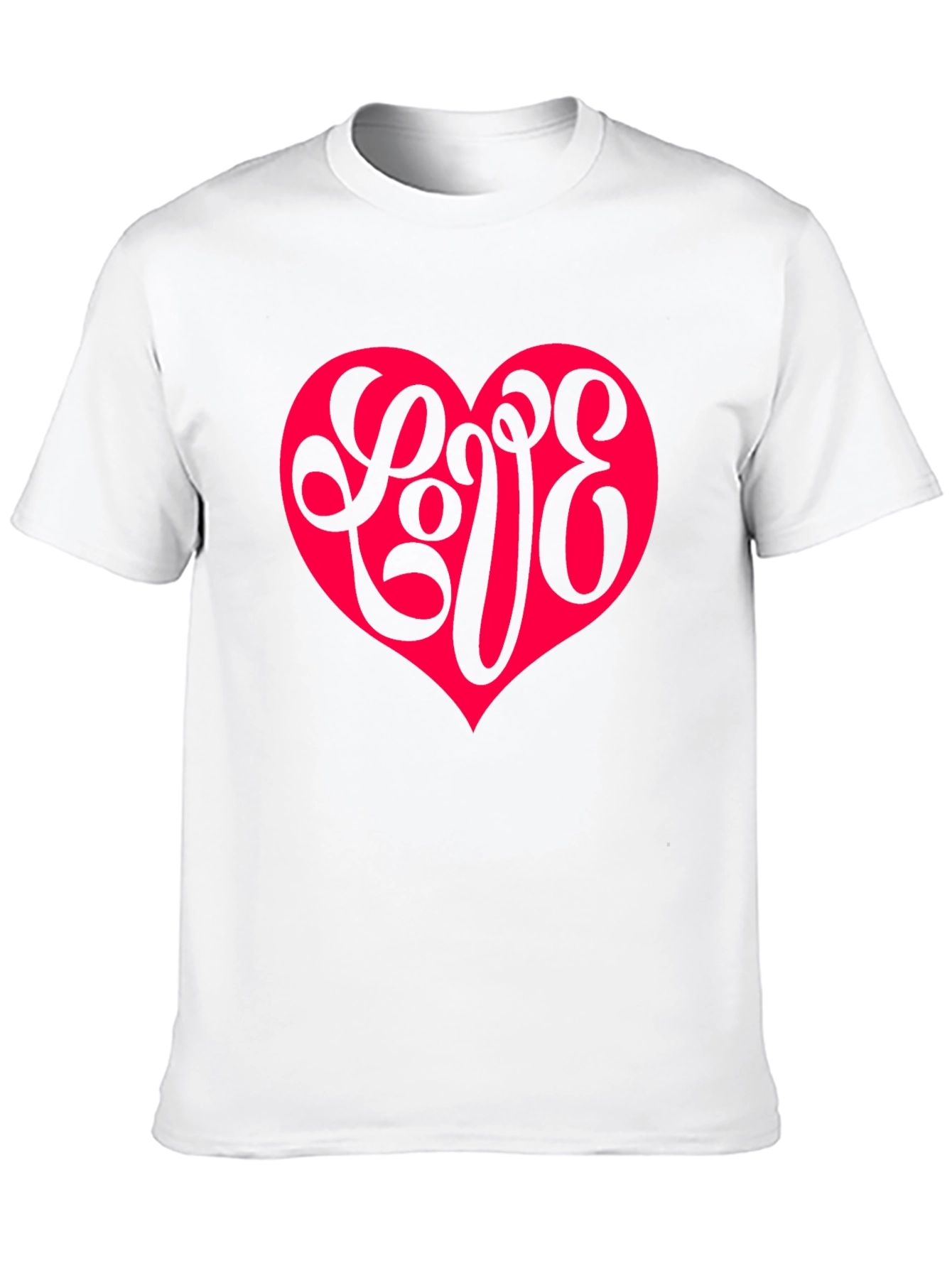 Love Heart Graphic Tee - Casual Comfort Style