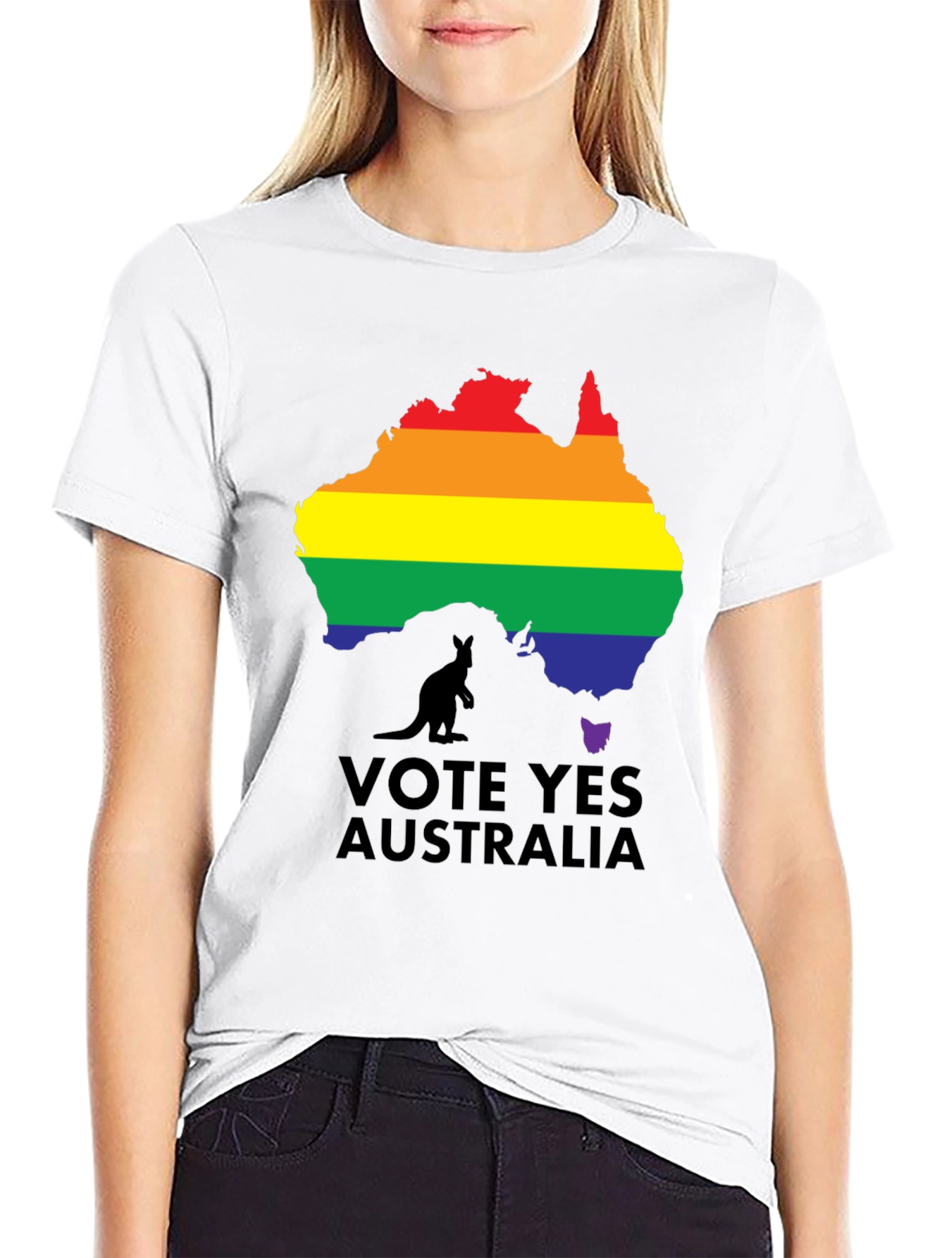 Vote Yes Australia LGBTQ+ Pride T-Shirt