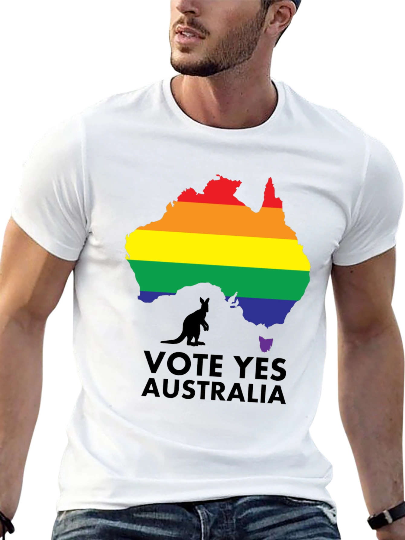 Vote Yes Australia LGBTQ+ Pride T-Shirt