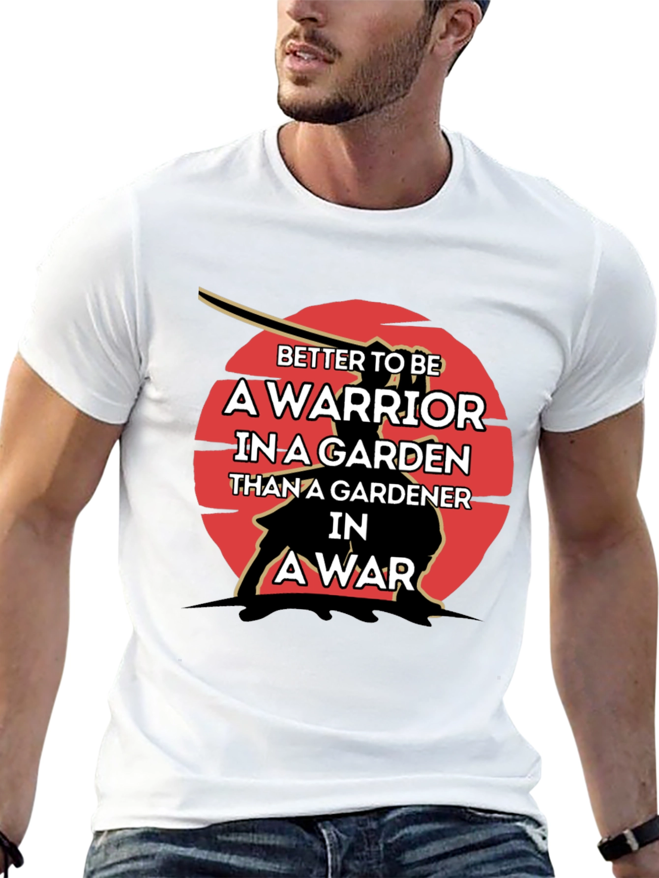 Warrior in a Garden Graphic Tee