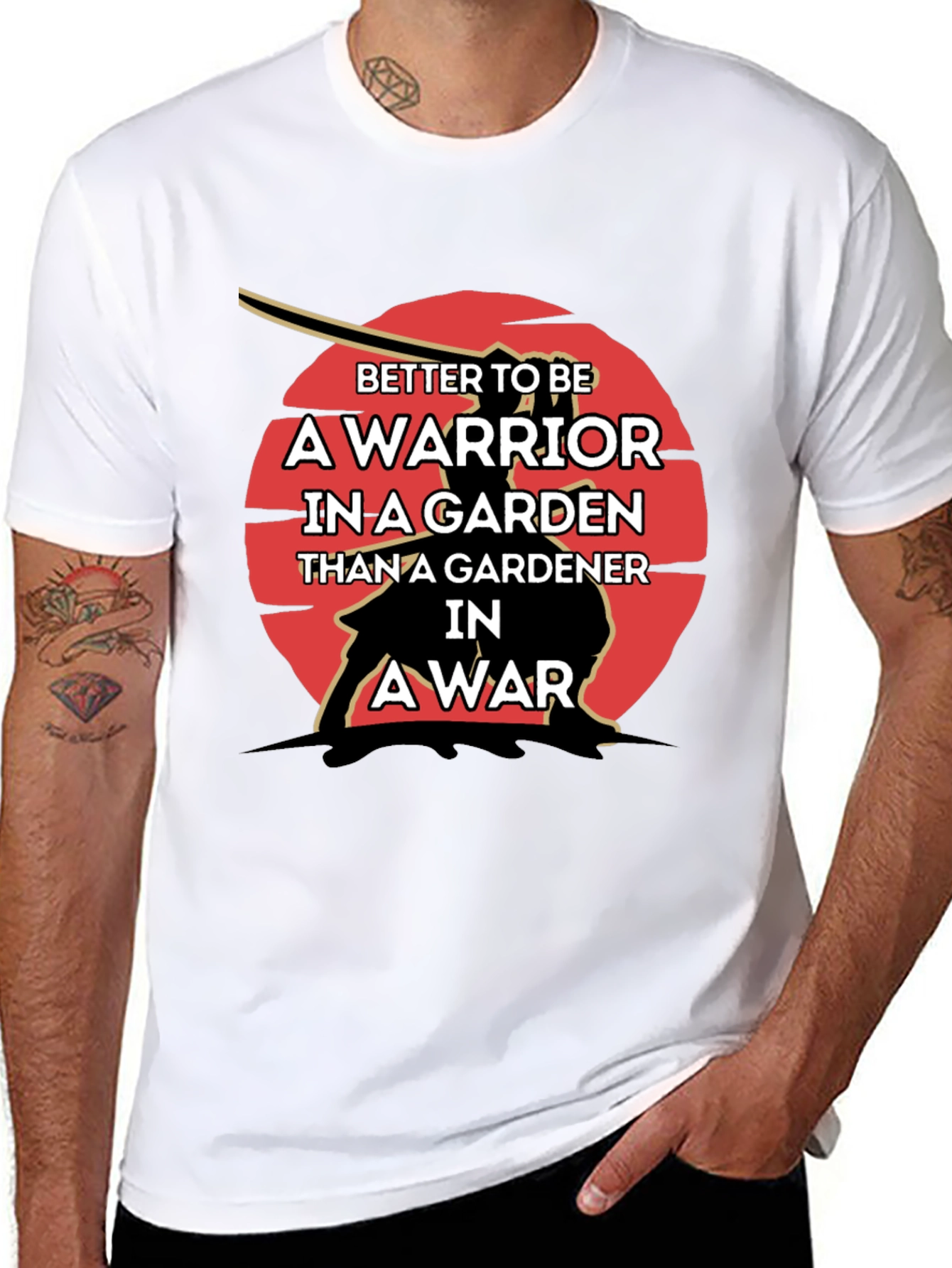 Warrior in a Garden Graphic Tee