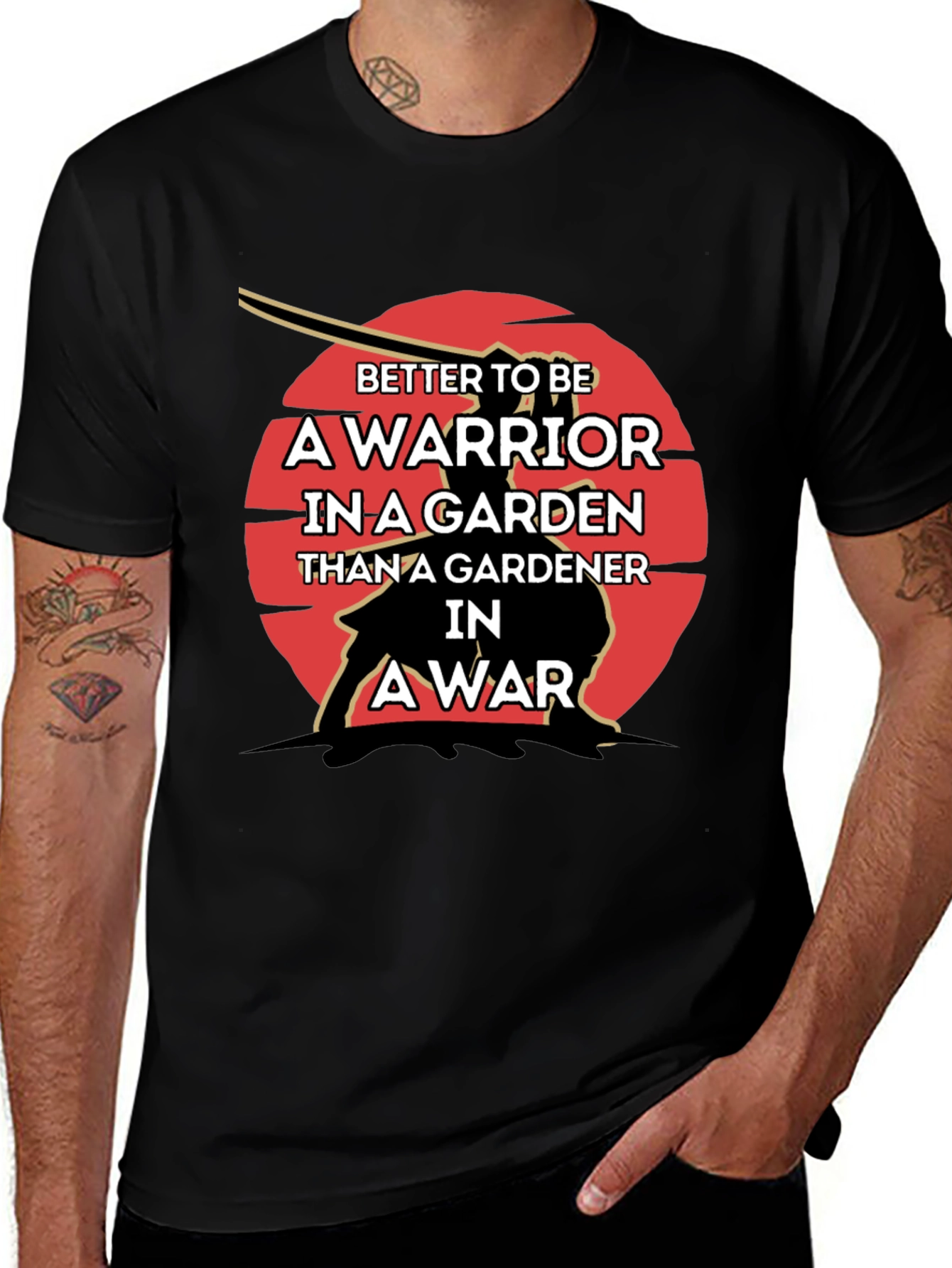 Warrior in a Garden Graphic Tee