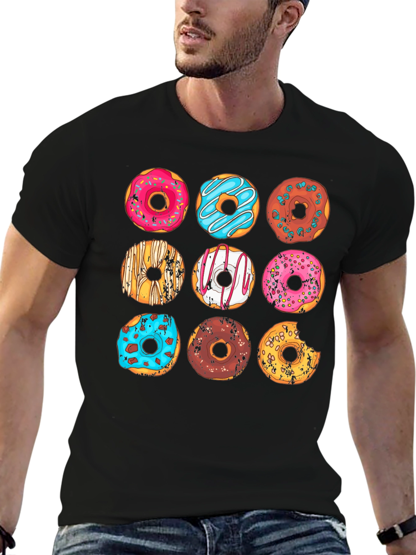 Donut Graphic T-Shirt - Sweet Style