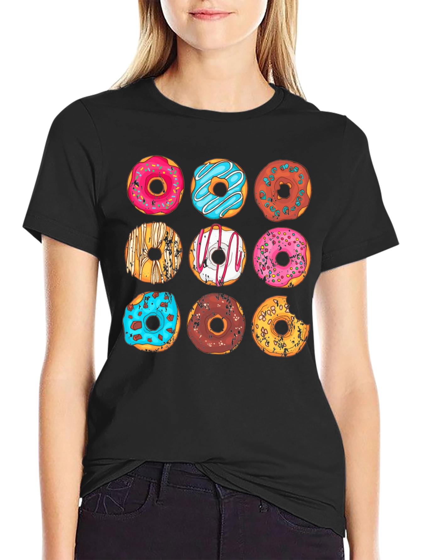 Donut Graphic T-Shirt - Sweet Style