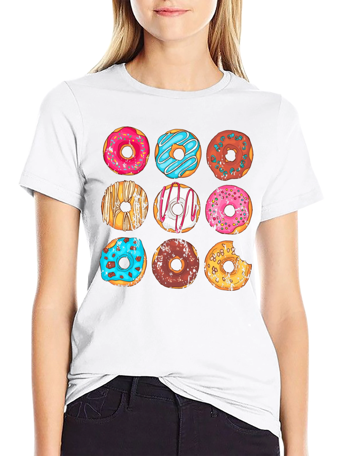Donut Graphic T-Shirt - Sweet Style