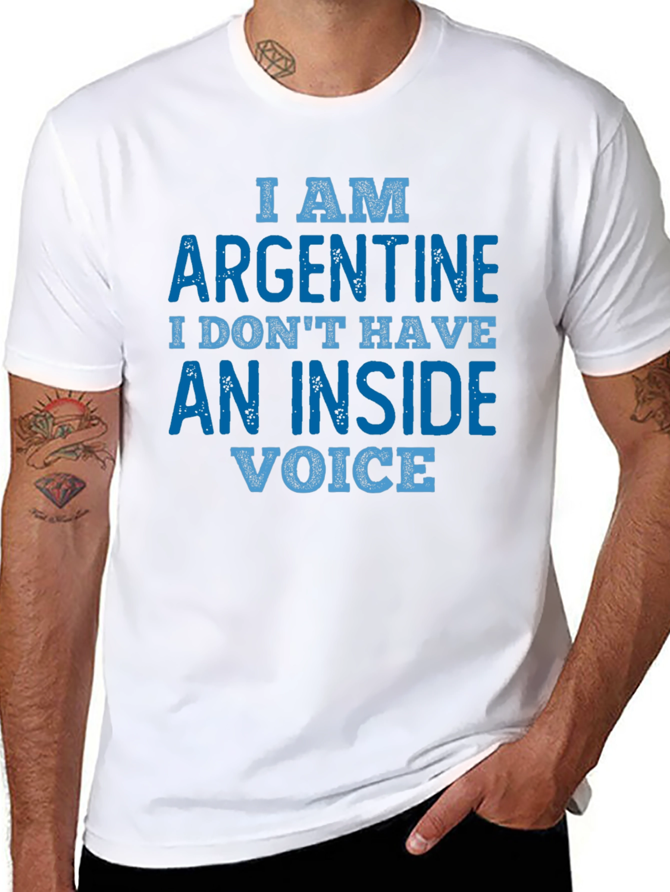 Argentine Humor T-Shirt - No Inside Voice