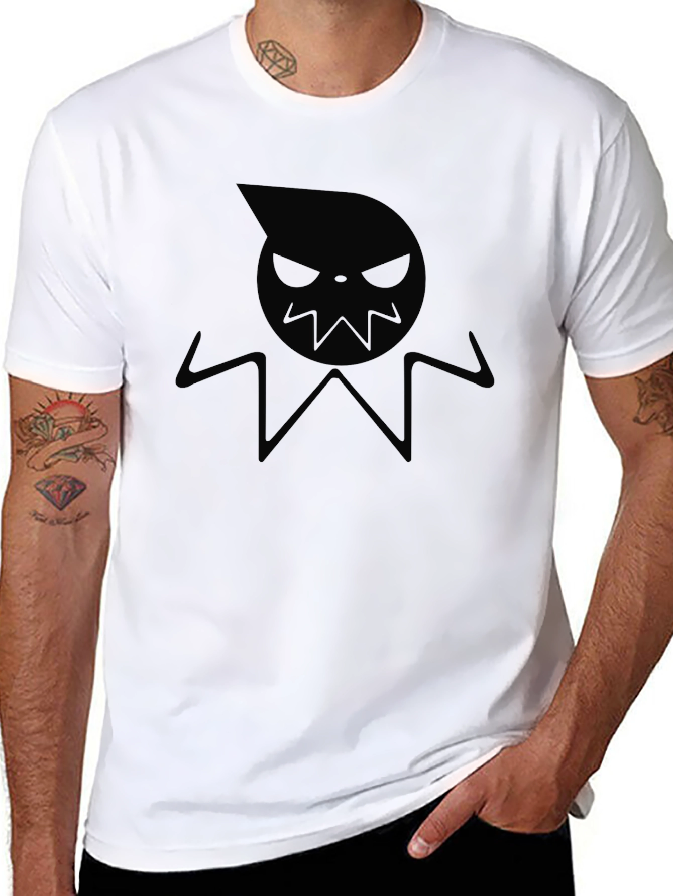 Soul Eater Inspired Black Graphic T-Shirt