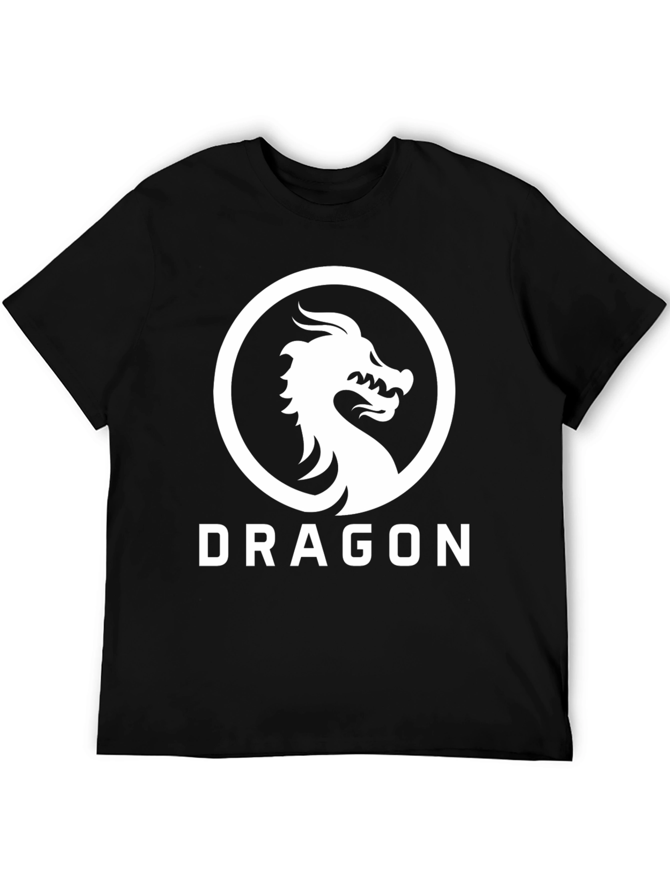 Dragon Graphic Tee - Black Casual Shirt