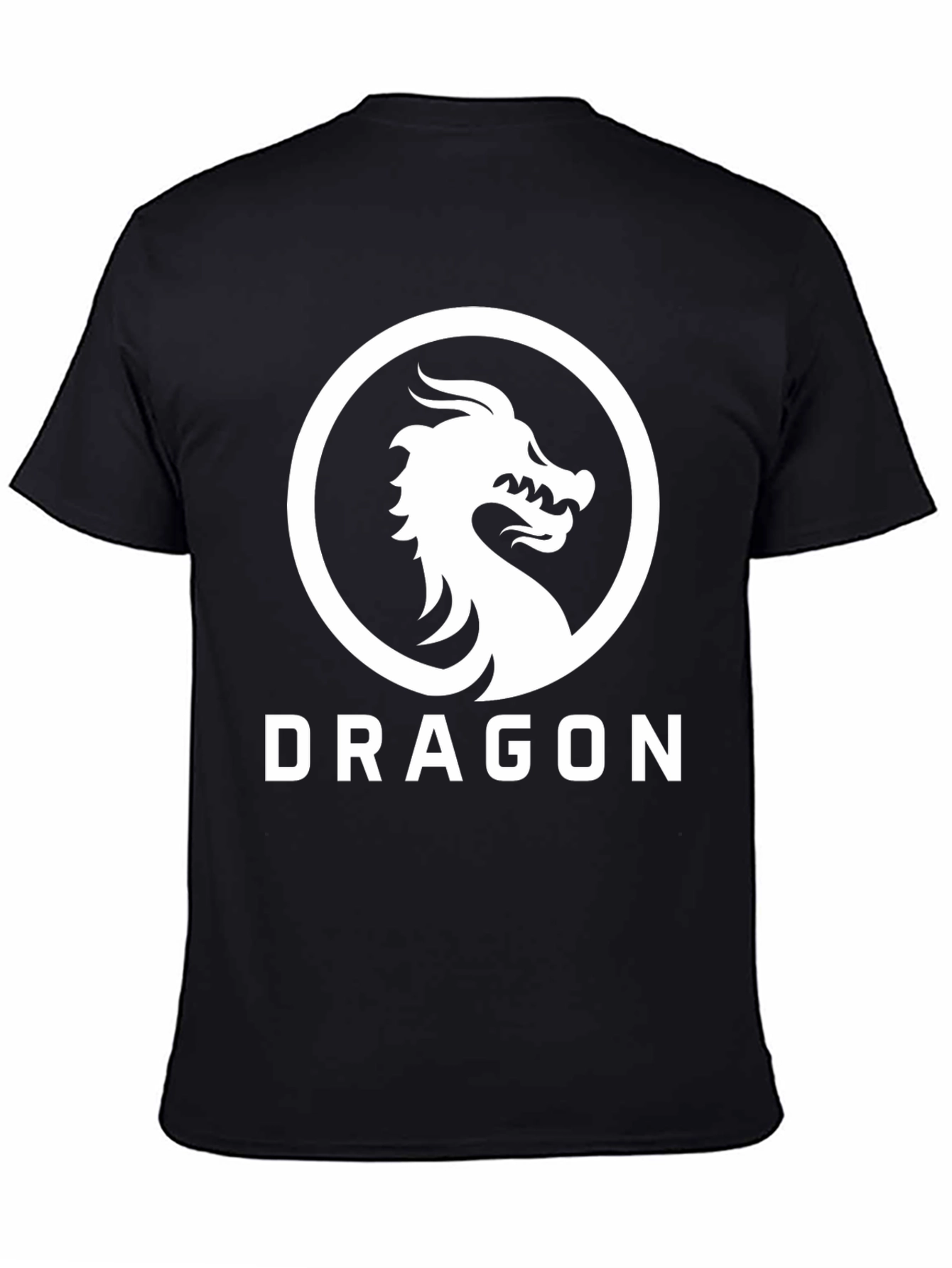 Dragon Graphic Tee - Black Casual Shirt