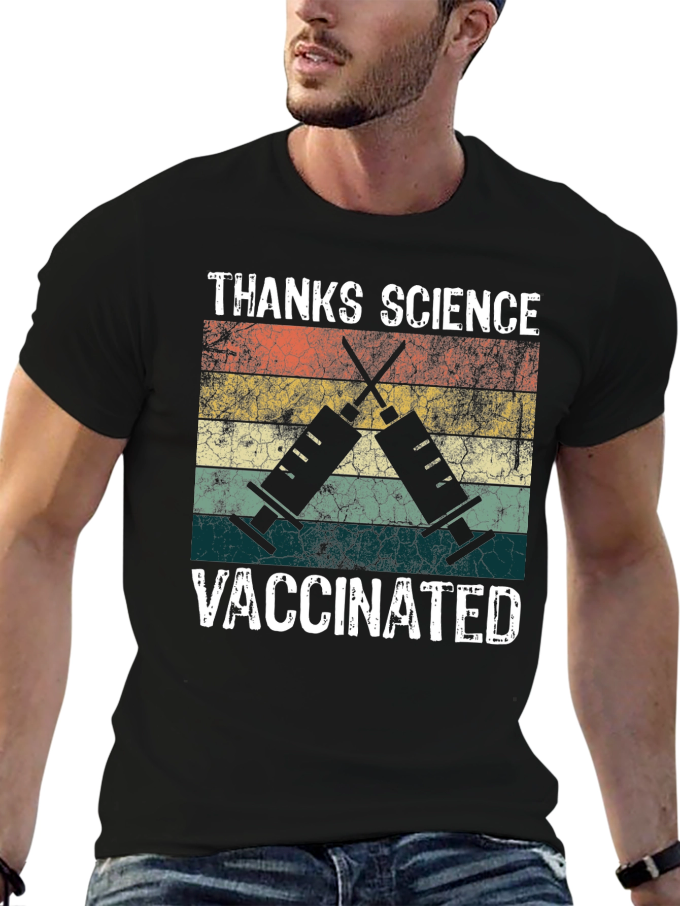 Thanks Science Vaccinated Graphic Tee