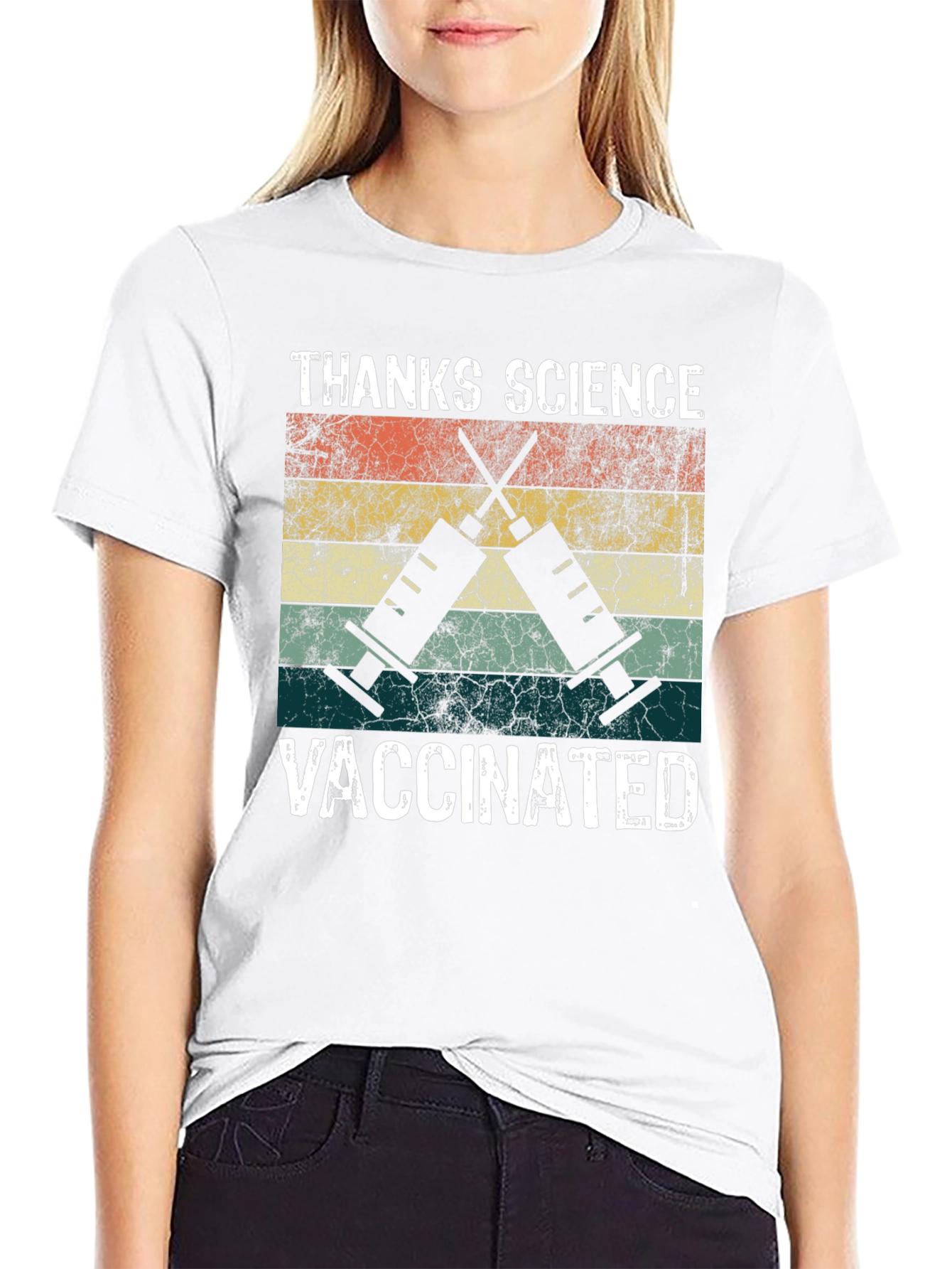 Thanks Science Vaccinated Graphic Tee