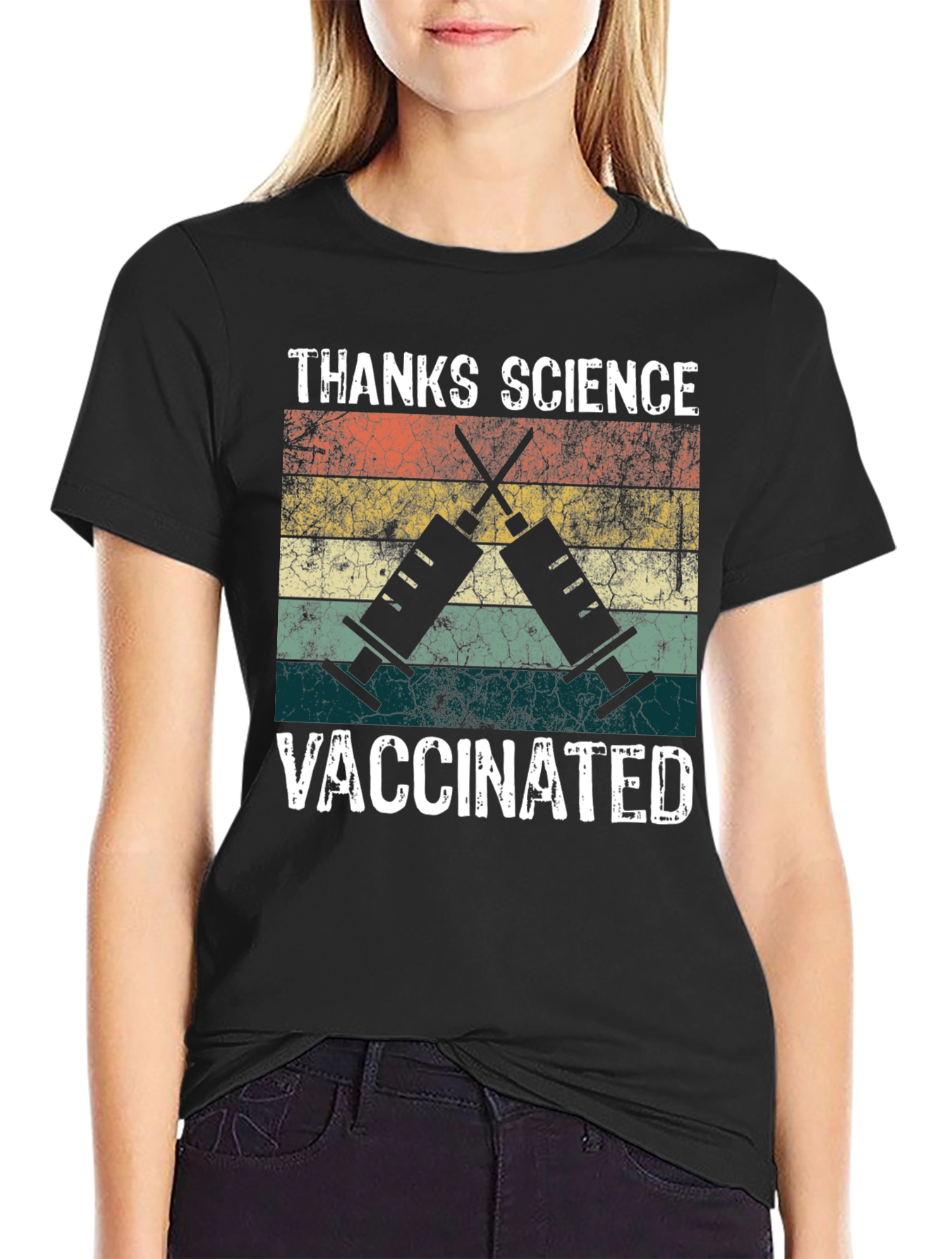 Thanks Science Vaccinated Graphic Tee
