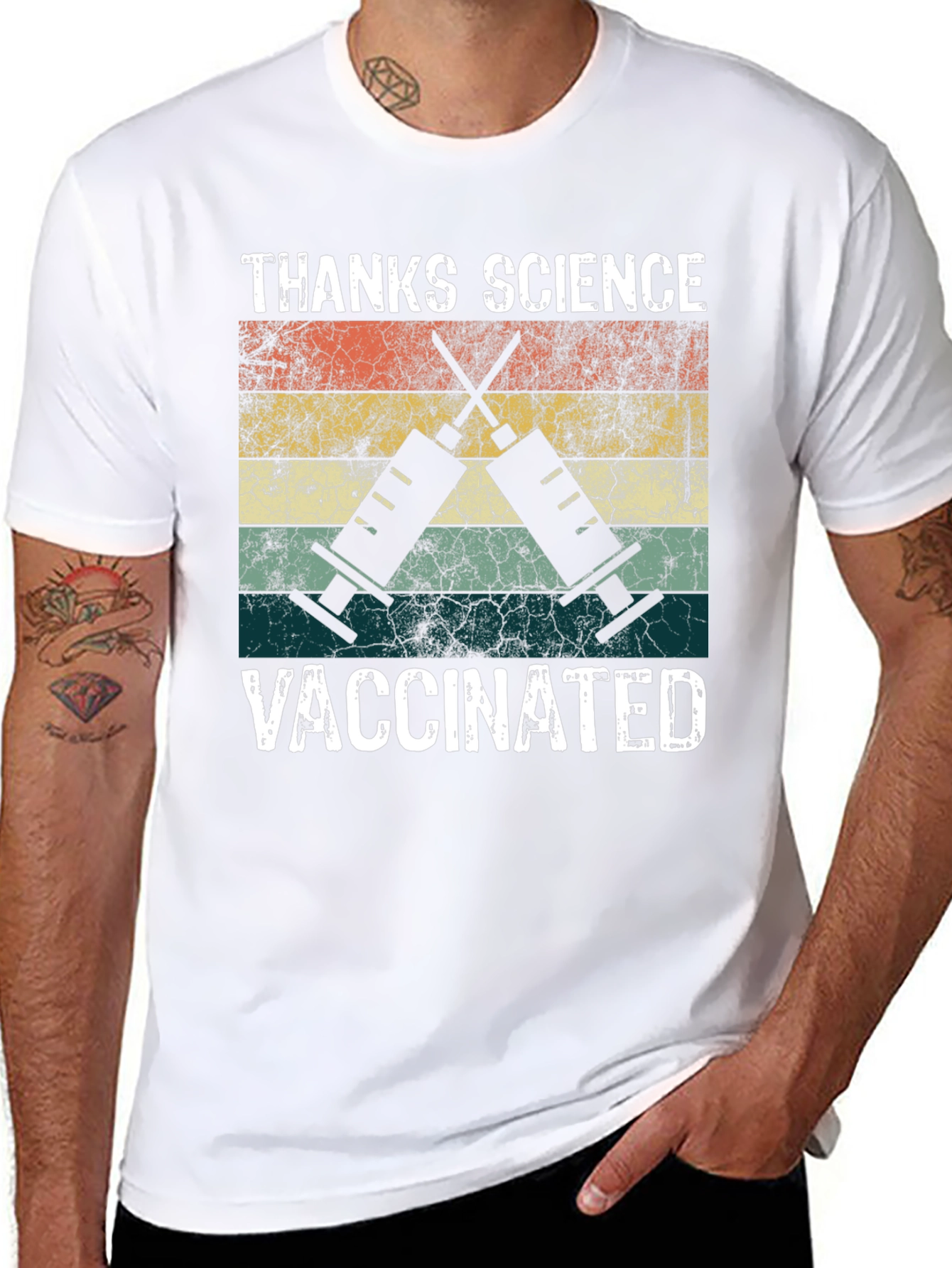 Thanks Science Vaccinated Graphic Tee