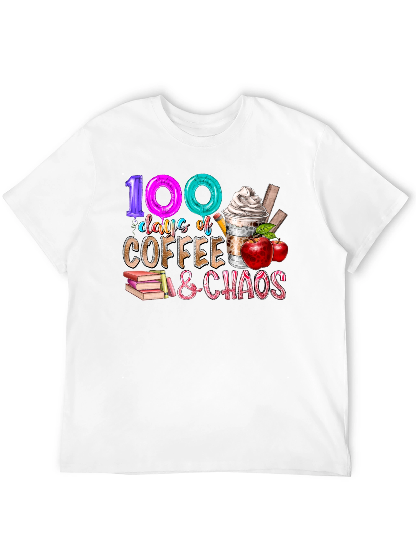 100 Days Coffee and Chaos T-Shirt