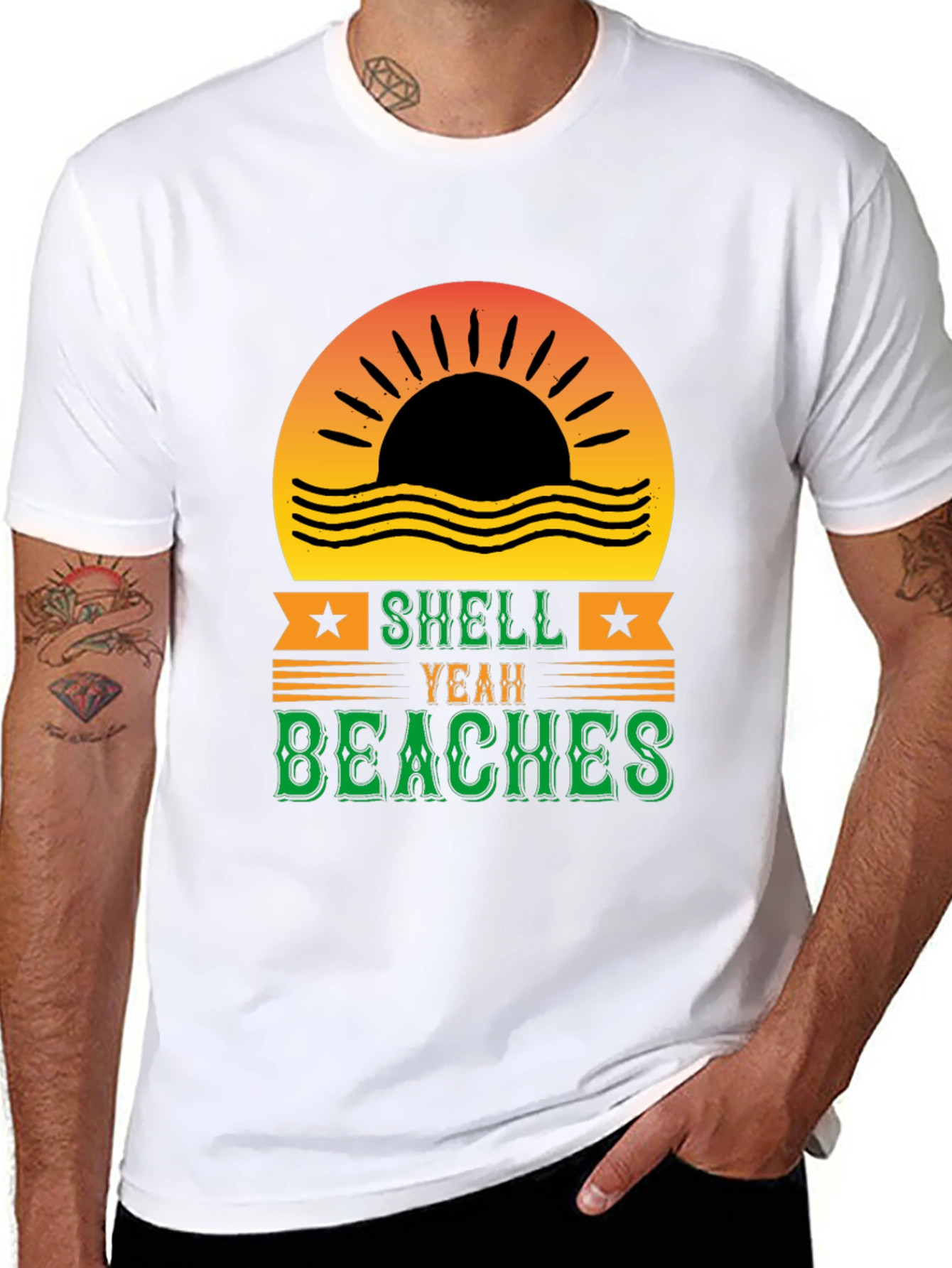 Shell Yeah Beaches Graphic Tee - Summer Vibes