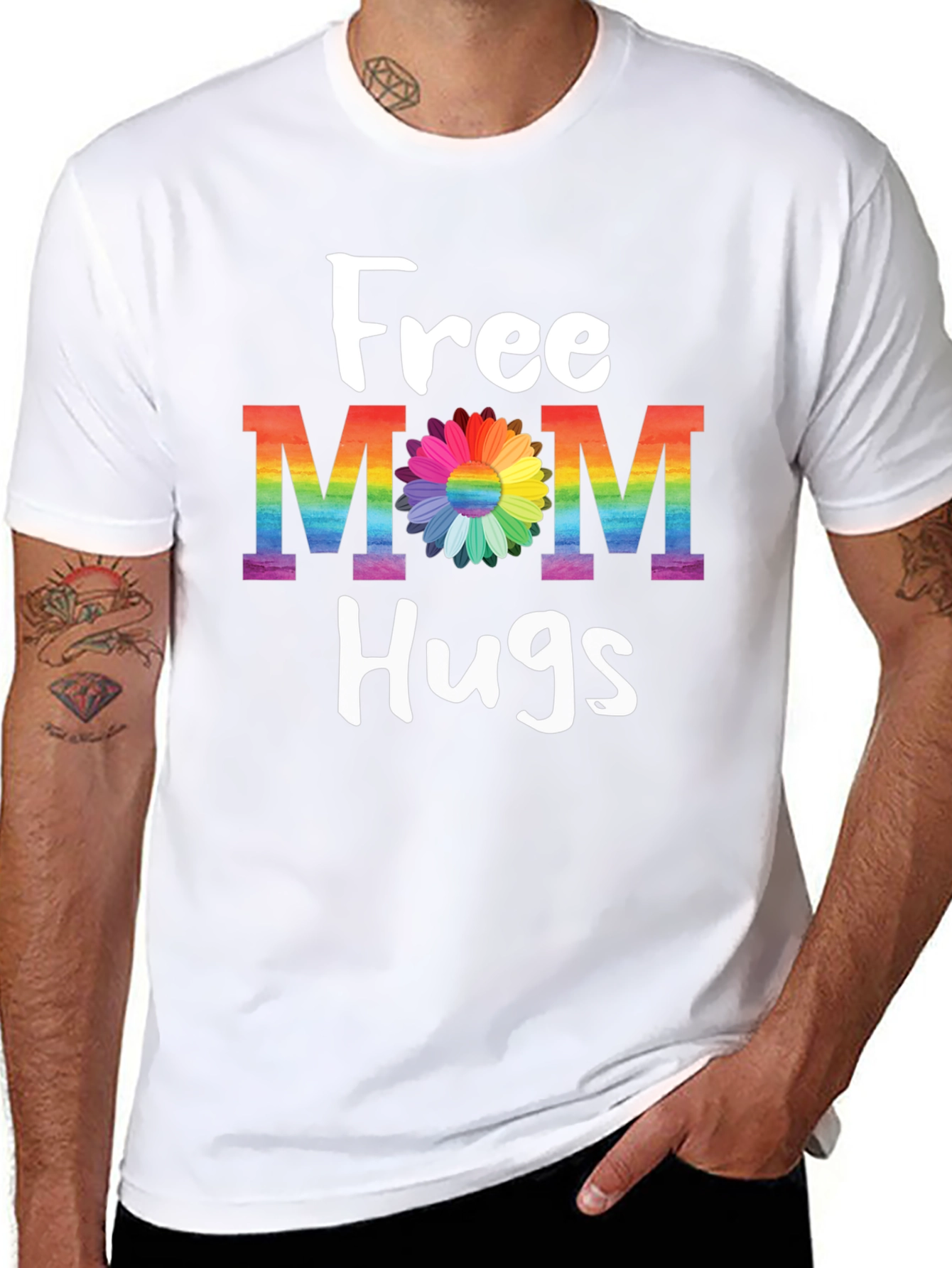Free Mom Hugs Rainbow T-Shirt