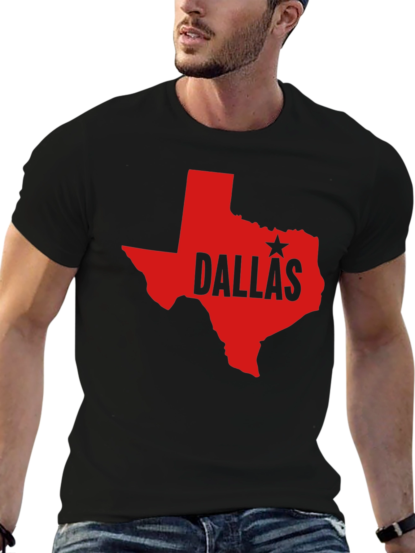 Dallas Texas State Outline T-Shirt