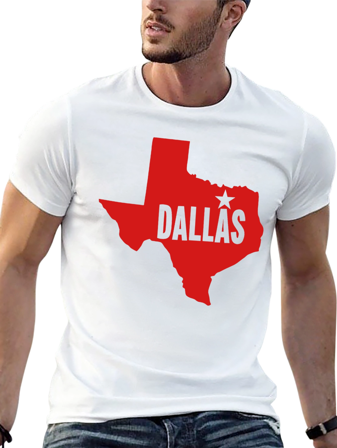 Dallas Texas State Outline T-Shirt
