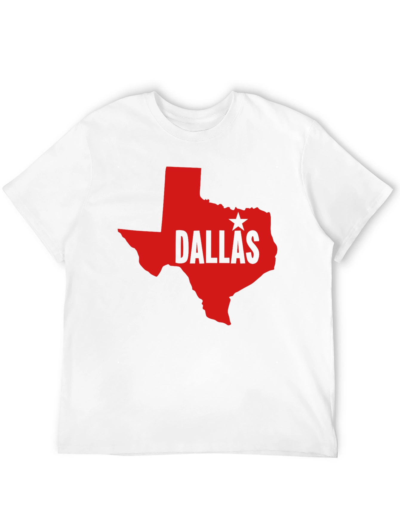 Dallas Texas State Outline T-Shirt