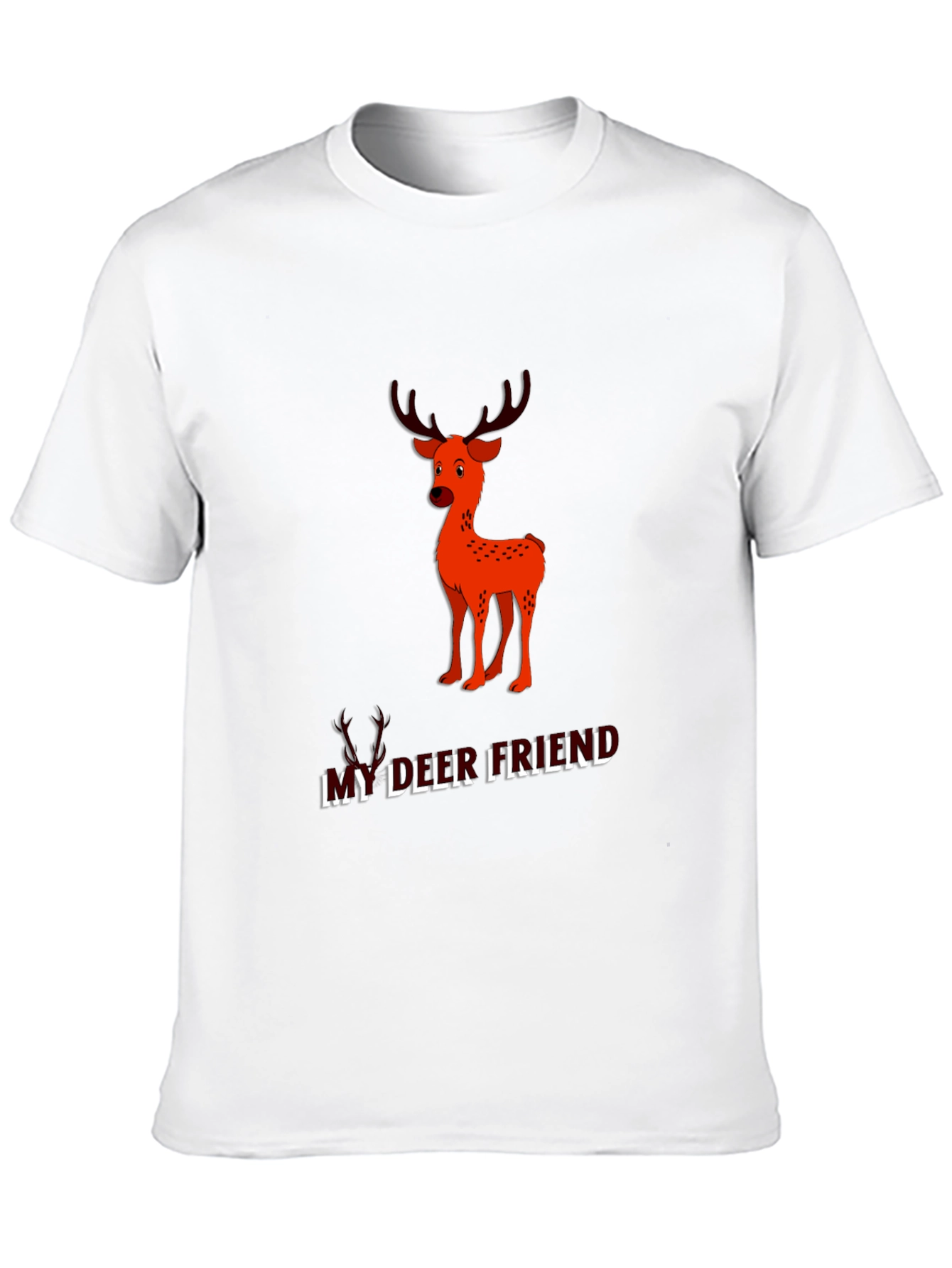 My Deer Friend Black Graphic Tee