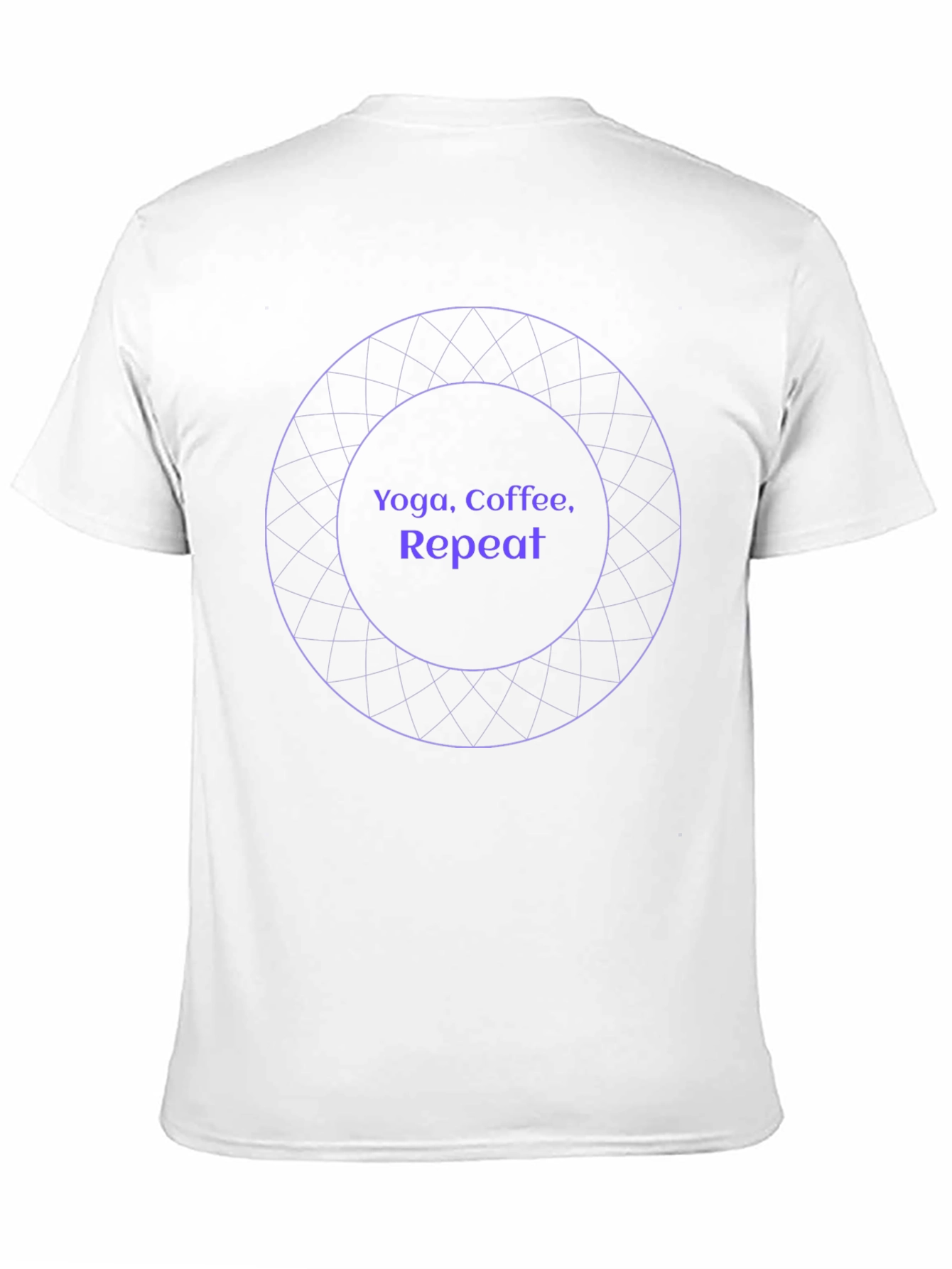 Yoga Coffee Repeat Graphic Tee - Black