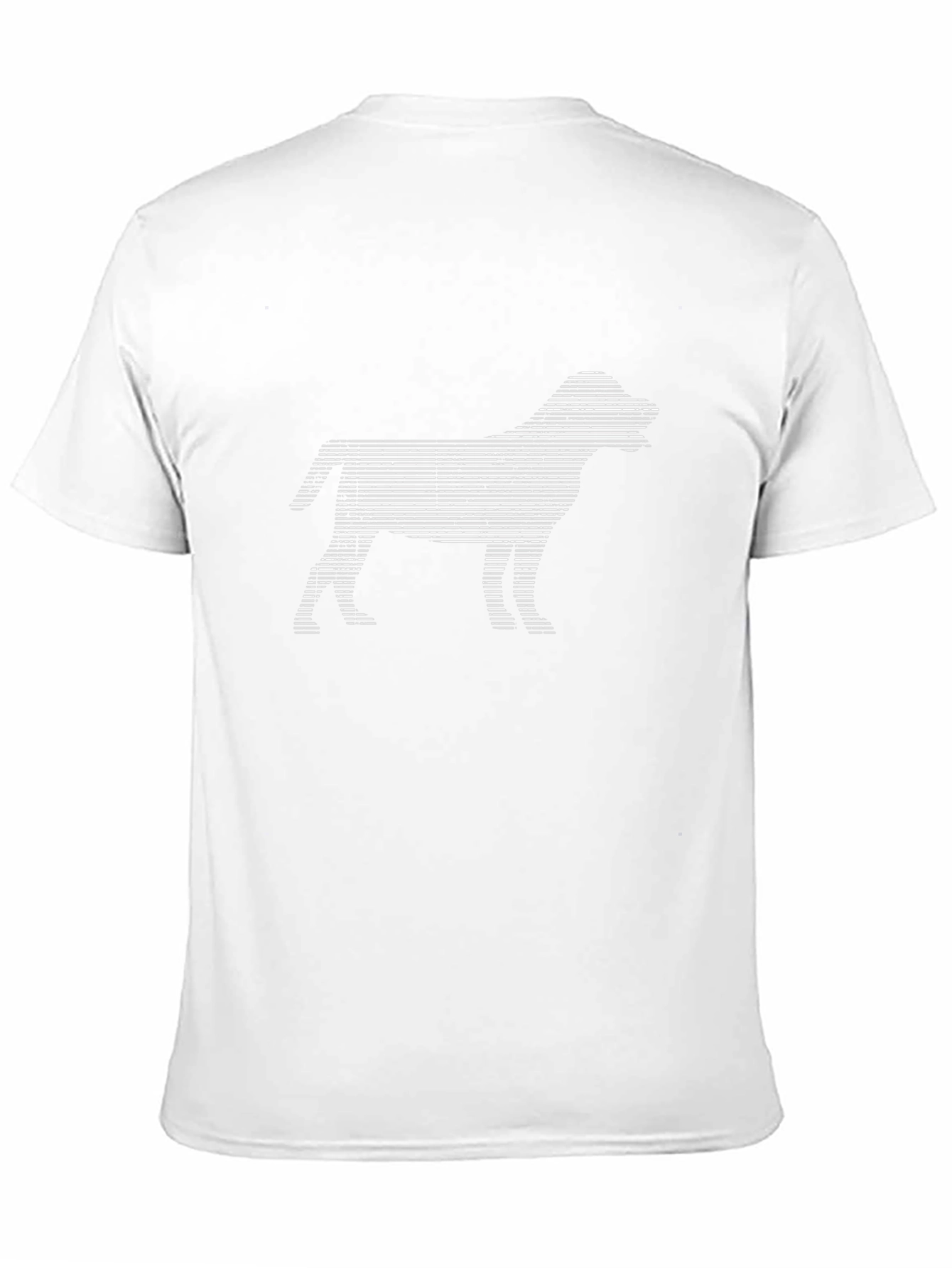 Dog Silhouette Graphic Tee - Modern Black T-Shirt