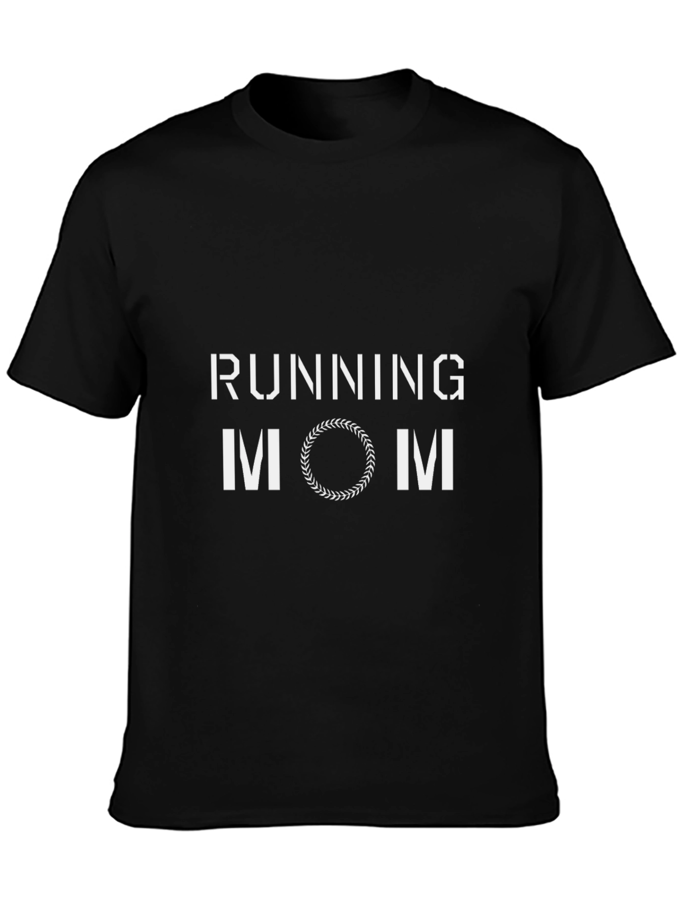 Running Mom Graphic T-Shirt - Black