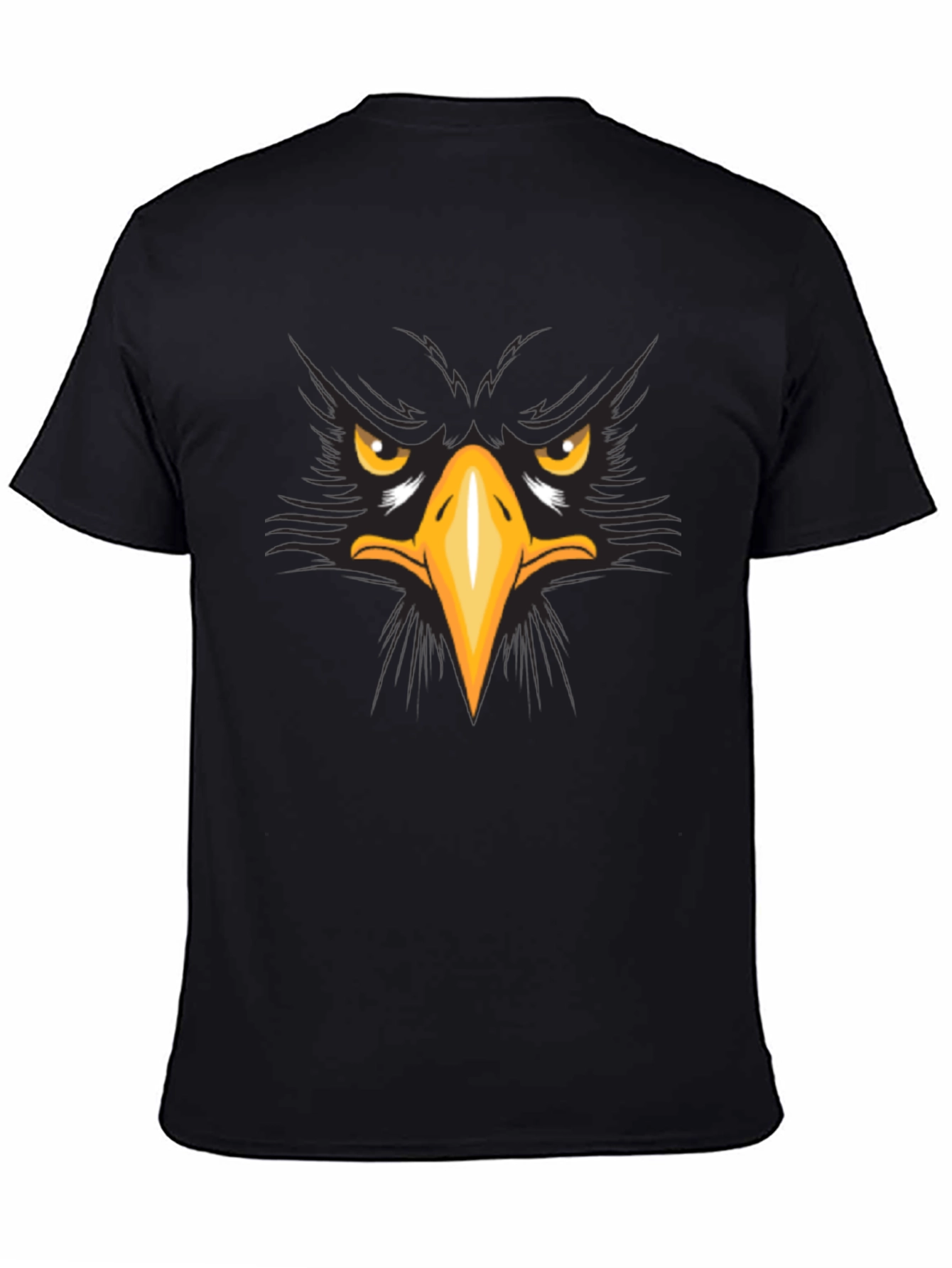 Mens Eagle Graphic Black T-Shirt
