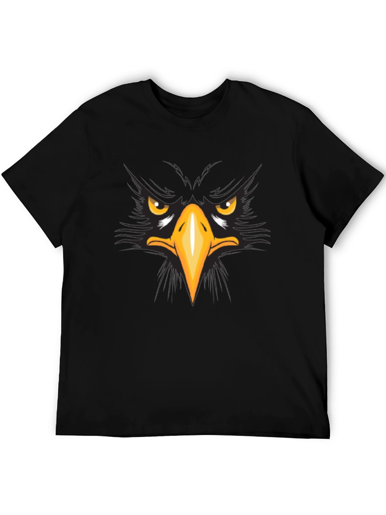 Mens Eagle Graphic Black T-Shirt