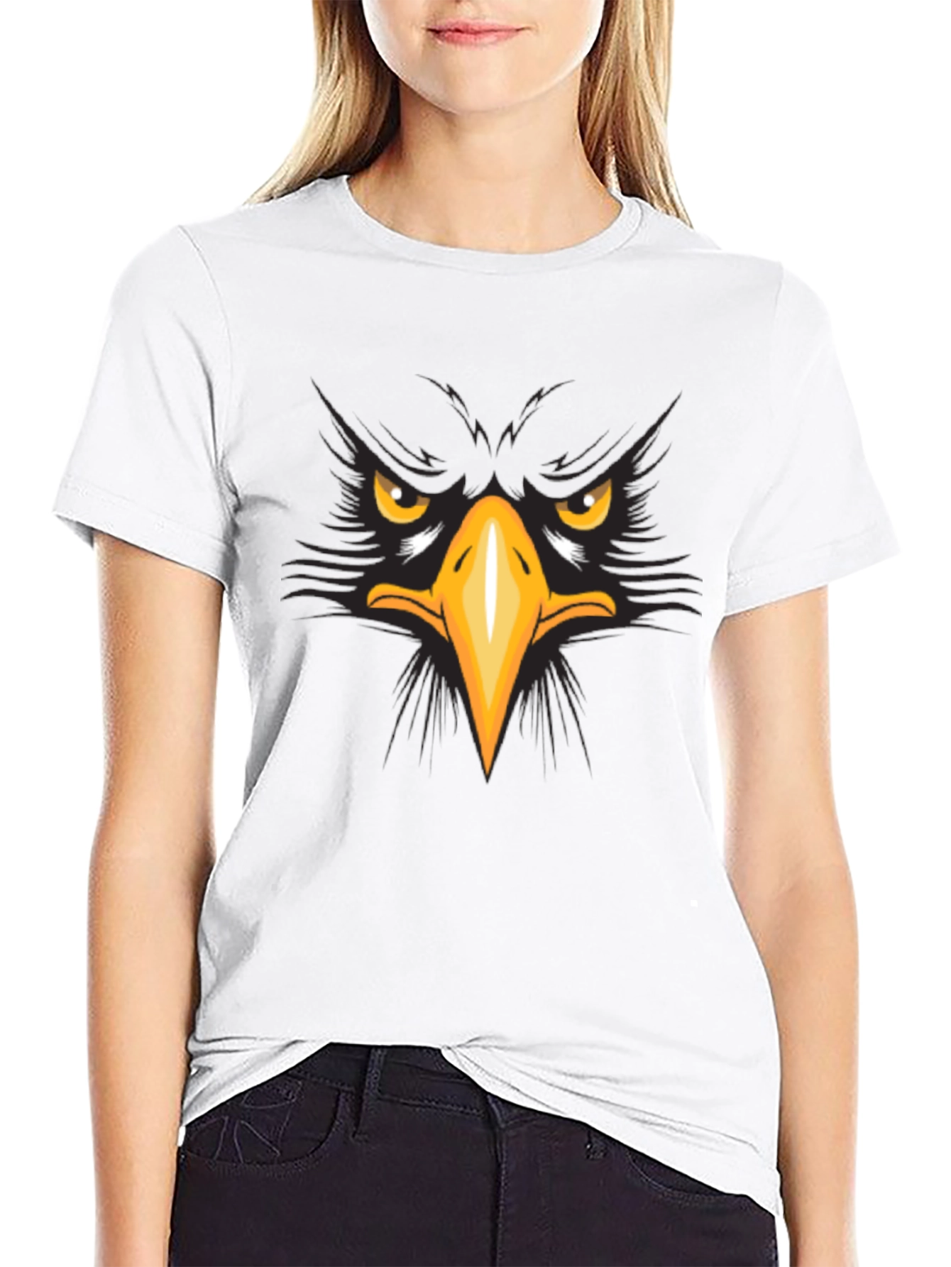 Mens Eagle Graphic Black T-Shirt