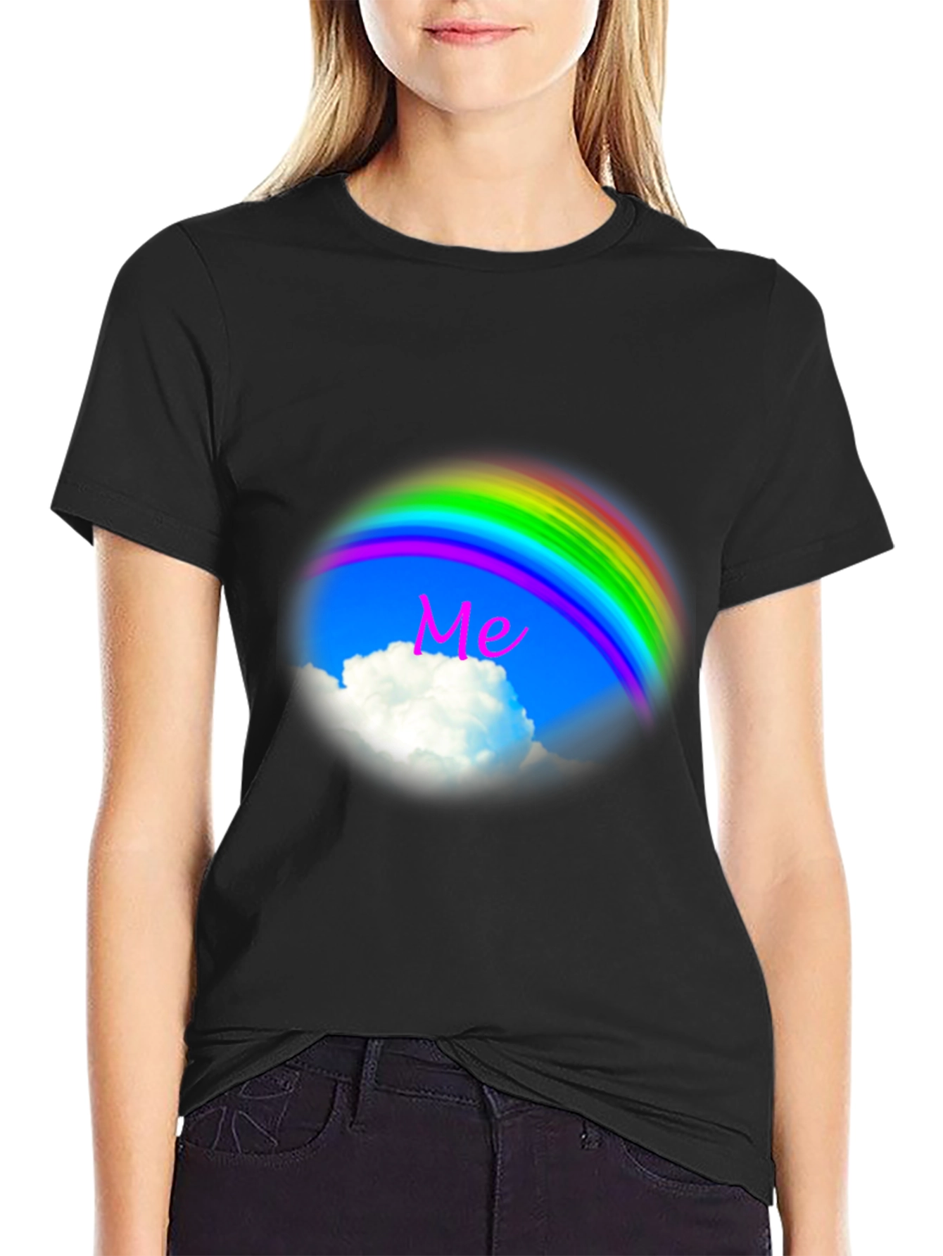 Rainbow Cloud T-Shirt - Dreamy Sky Design