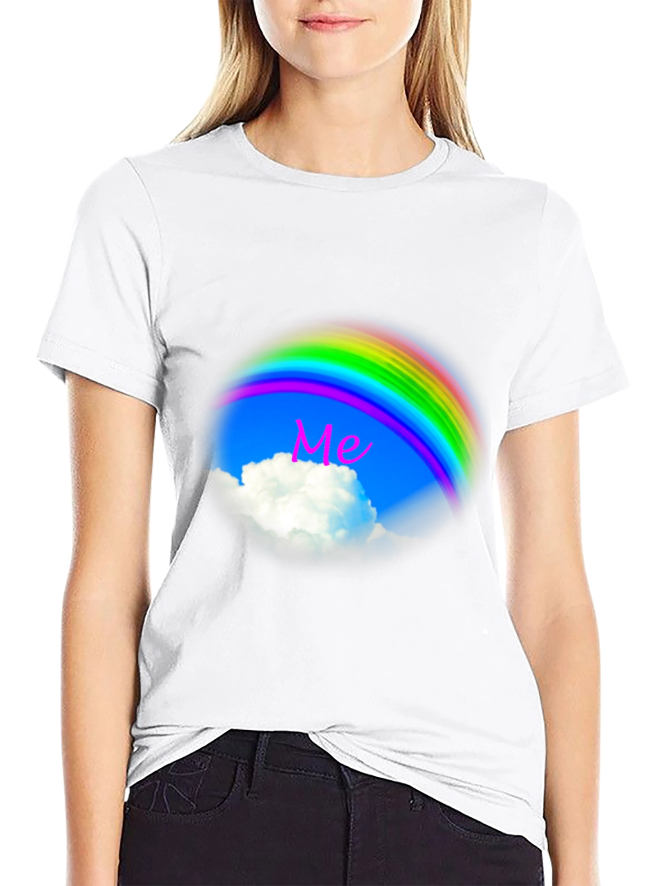 Rainbow Cloud T-Shirt - Dreamy Sky Design